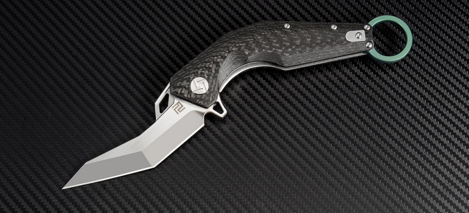 Artisan Cutlery Cobra 1811G folding knife with carbon fiber handle