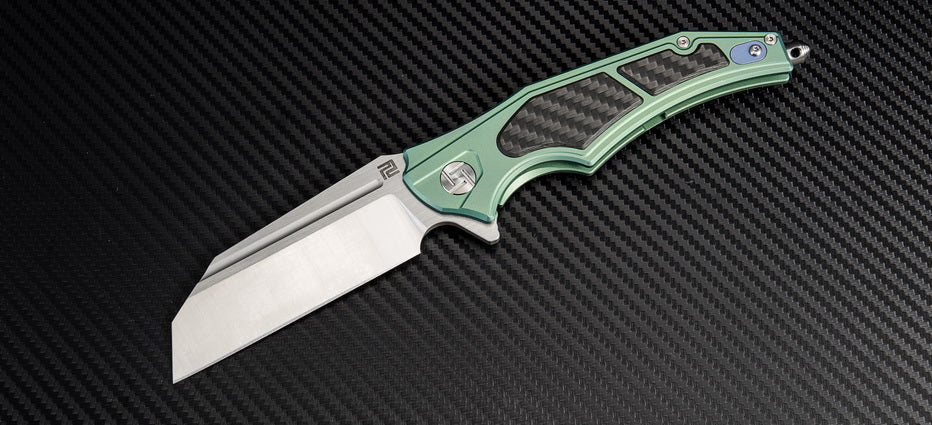Artisan Cutlery Apache Nomad 1813G folding knife with titanium handle