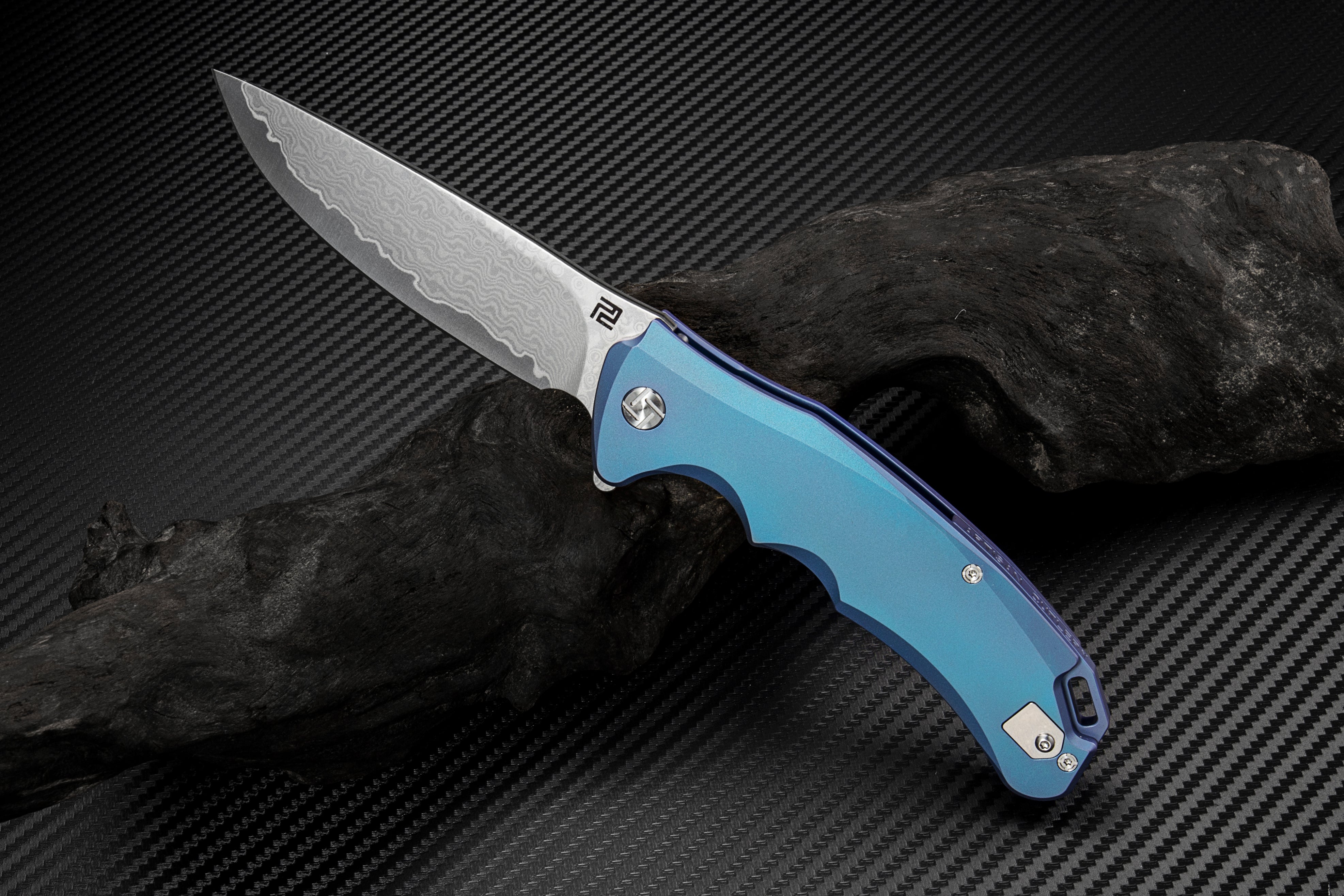 Artisan Cutlery Tradition 1702GD folding knife with titanium handle