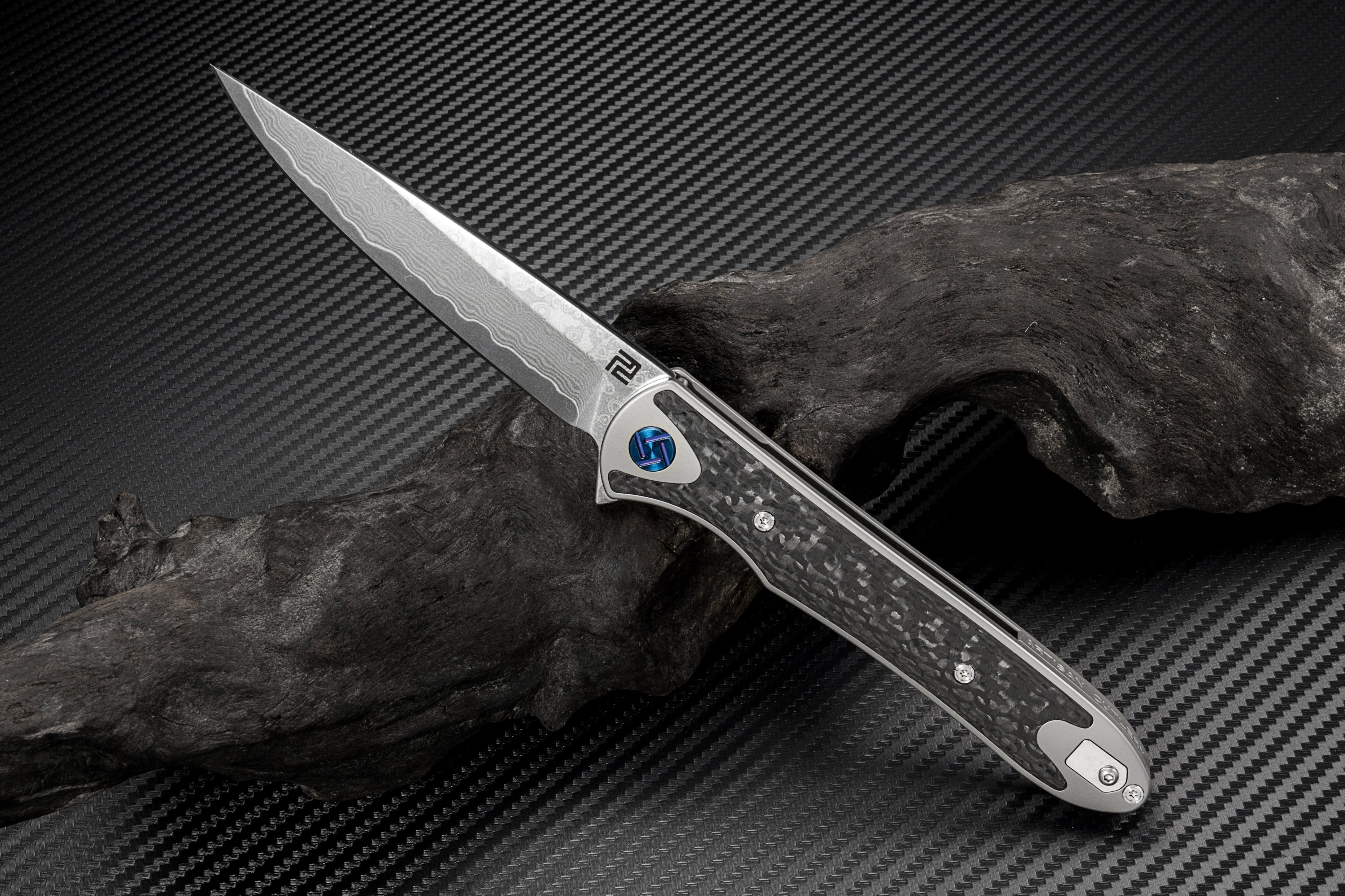 Artisan Cutlery Shark 1707GD blade detail