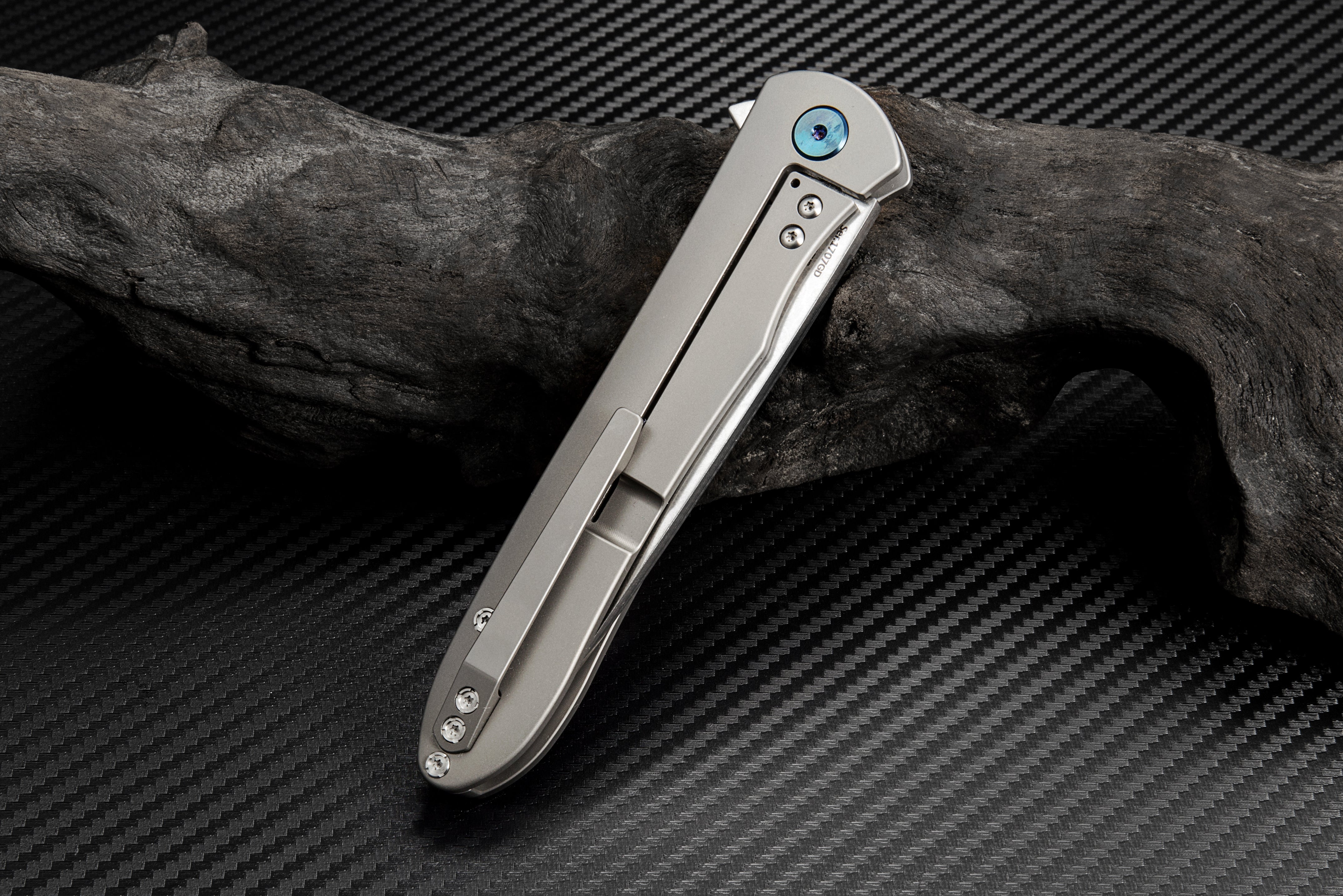 Artisan Cutlery Shark 1707GD folding knife with titanium handle
