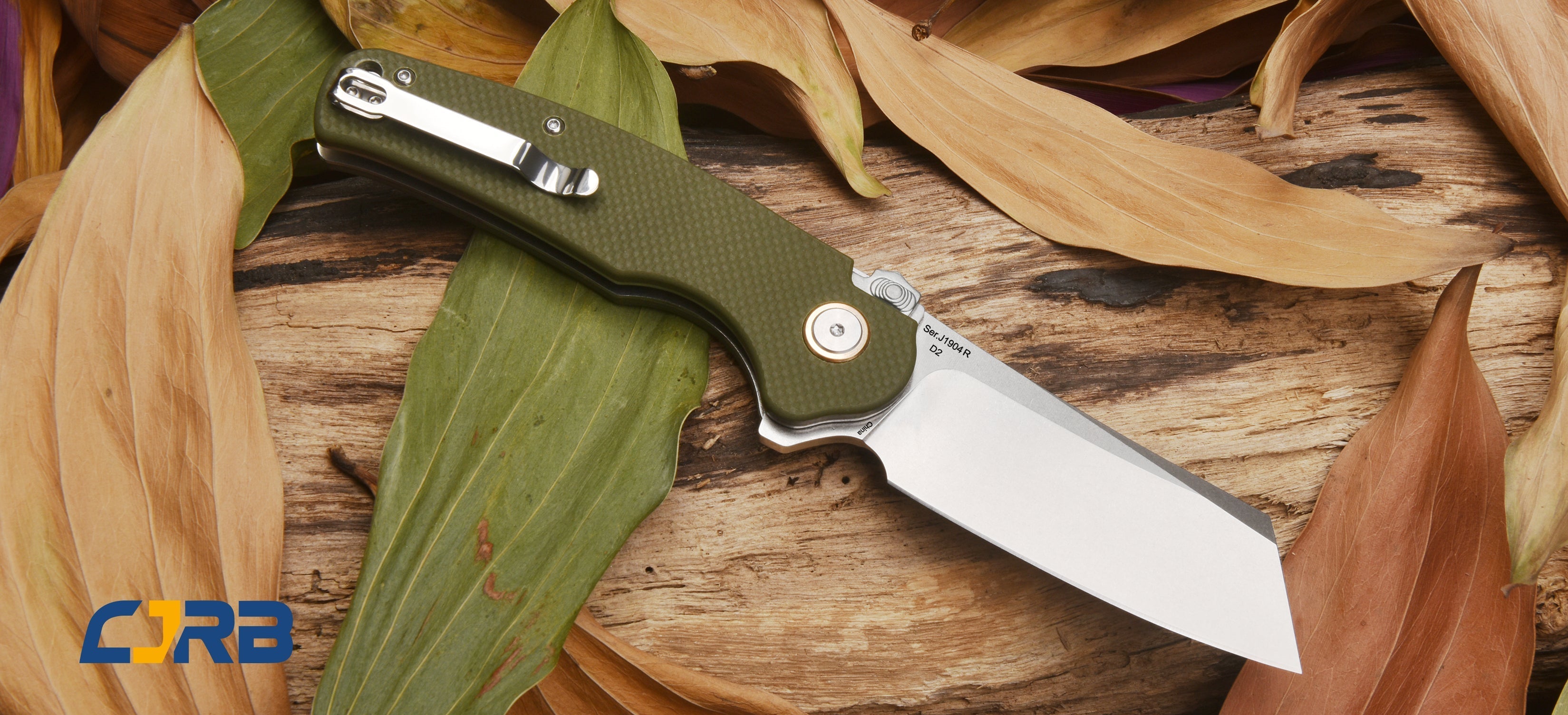 CJRB Crag J1904R-GNF folding knife product view