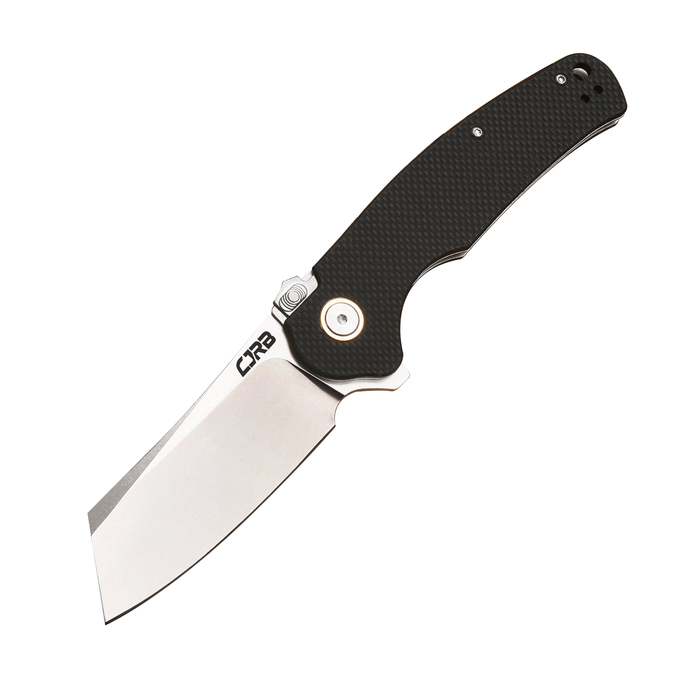 CJRB Crag J1904R-BKF black G10 folding knife with AR-RPM9 blade