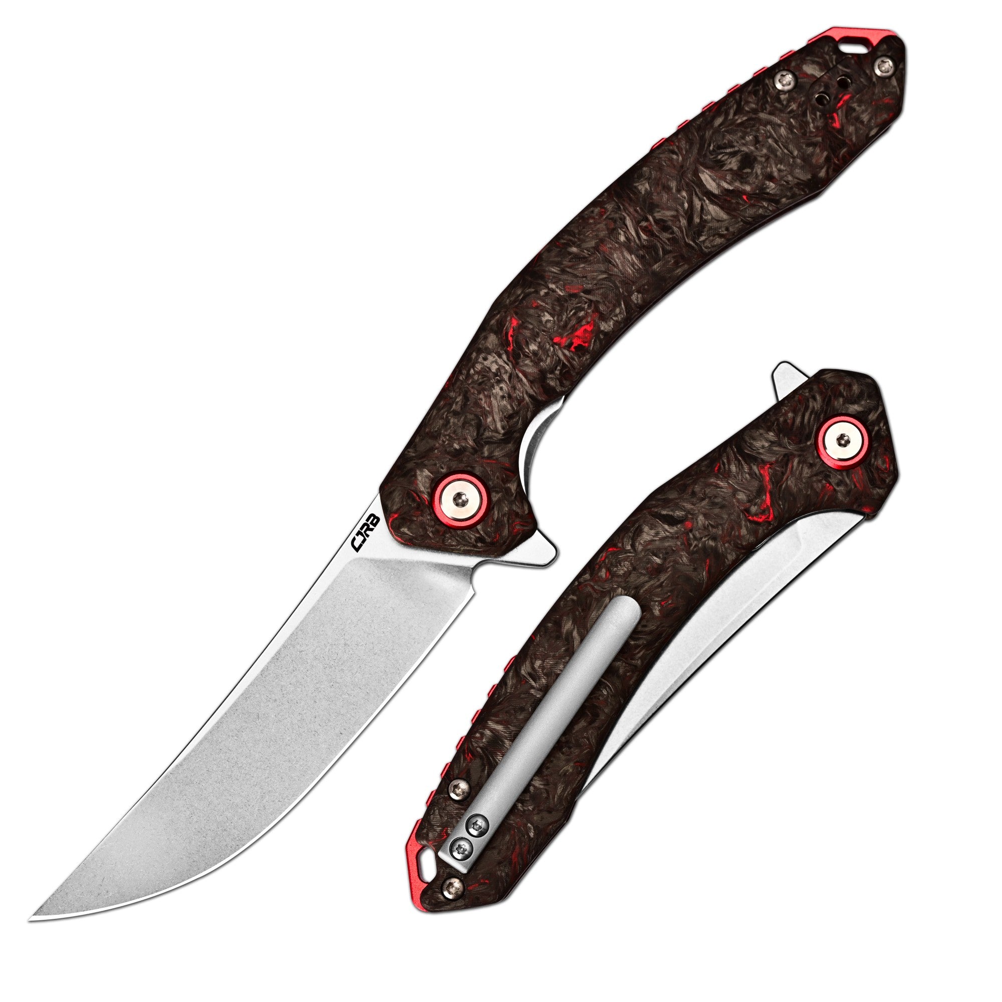 CJRB Gobi J1906G-DM folding knife with Fat Carbon handle