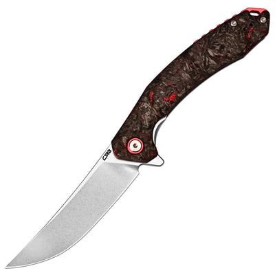 CJRB Gobi J1906G-DM folding knife with 3.5-inch CPM-S90V stone wash blade