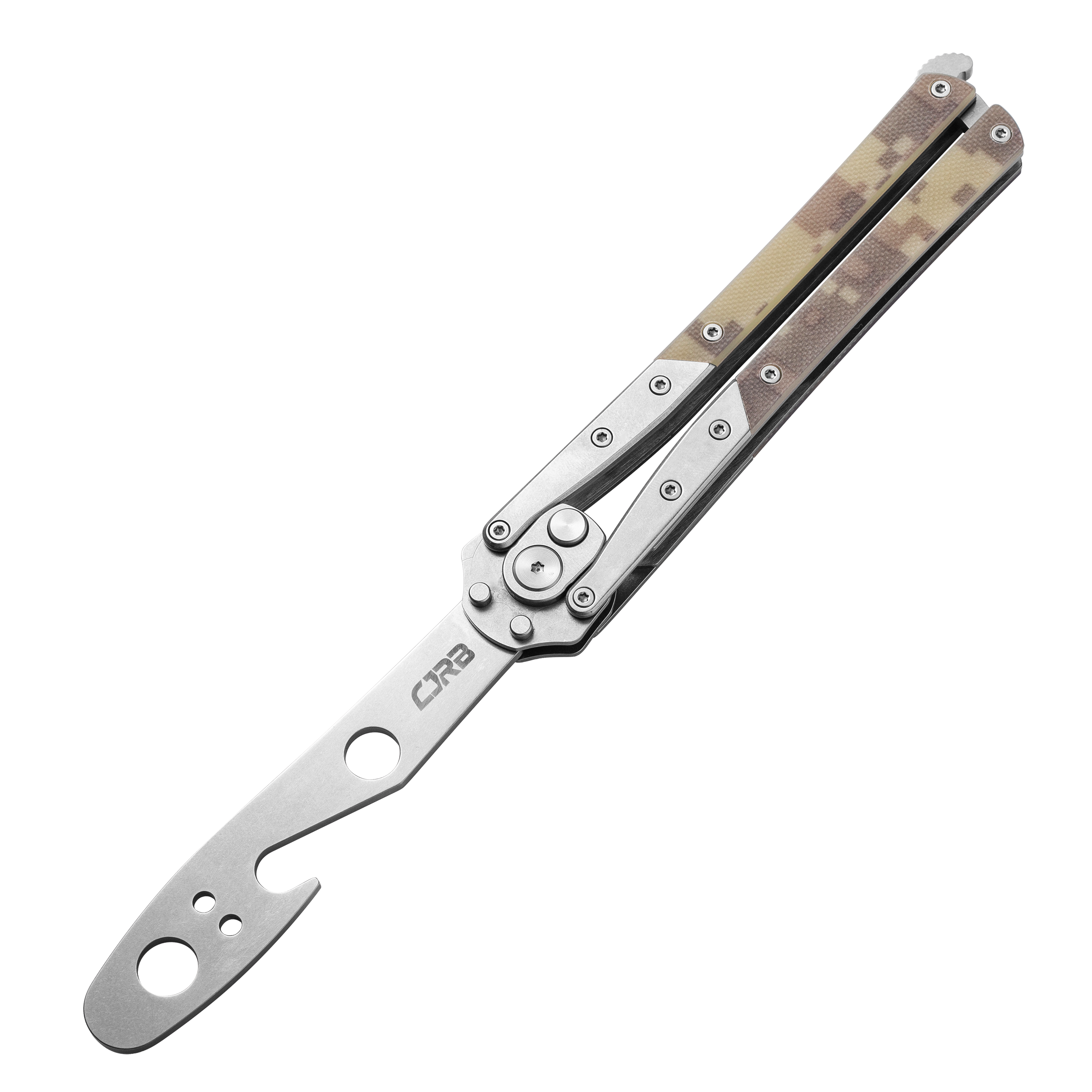 CJRB Kinetic Flip J1908-CG folding knife with steel blade
