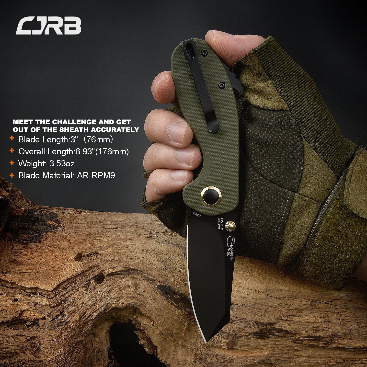 CJRB More Maileah J1918L-BGN blade detail