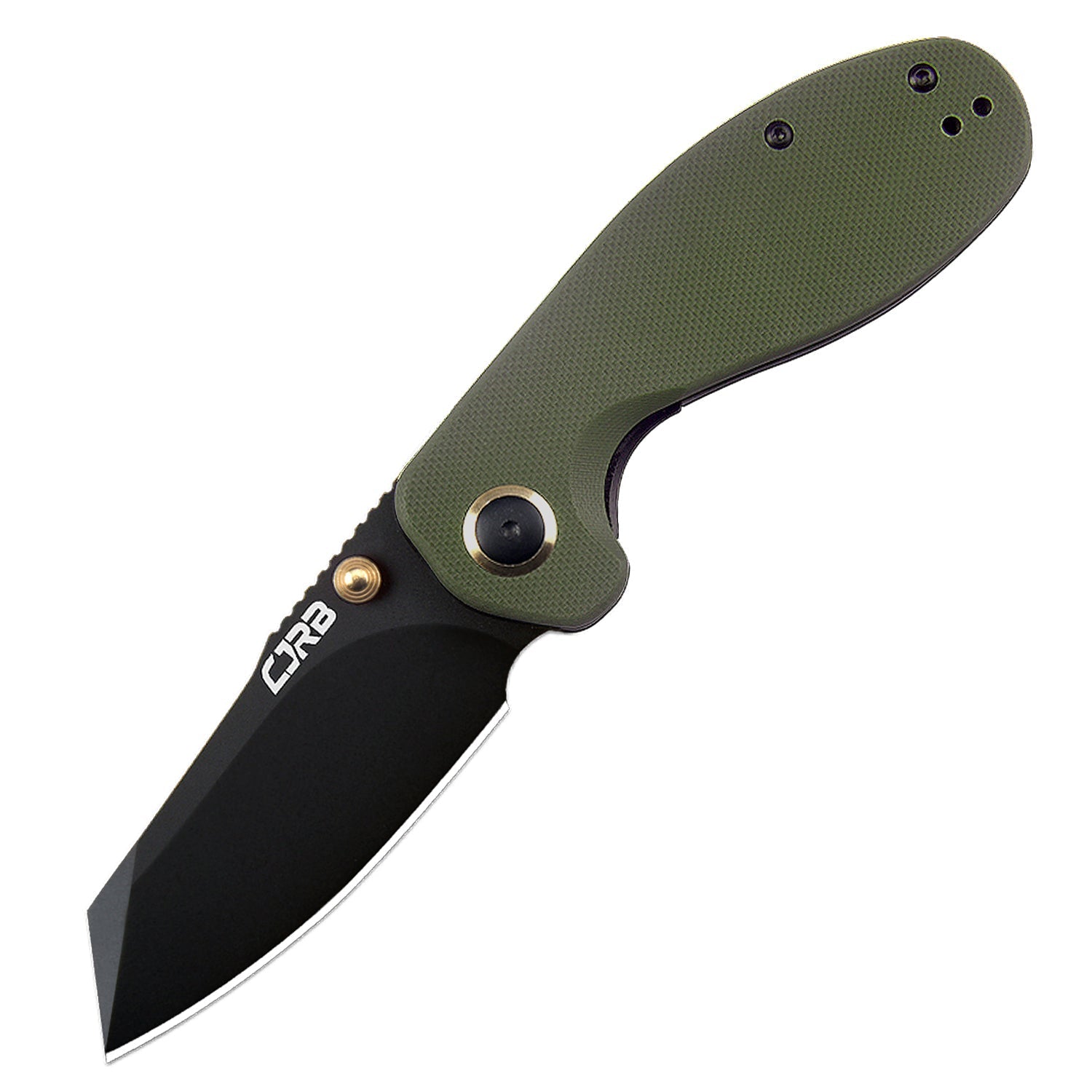 CJRB More Maileah J1918L-BGN folding knife with AR-RPM9 black PVD blade