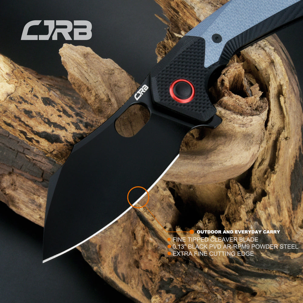 CJRB Caldera J1923 blue G10 handle folding knife