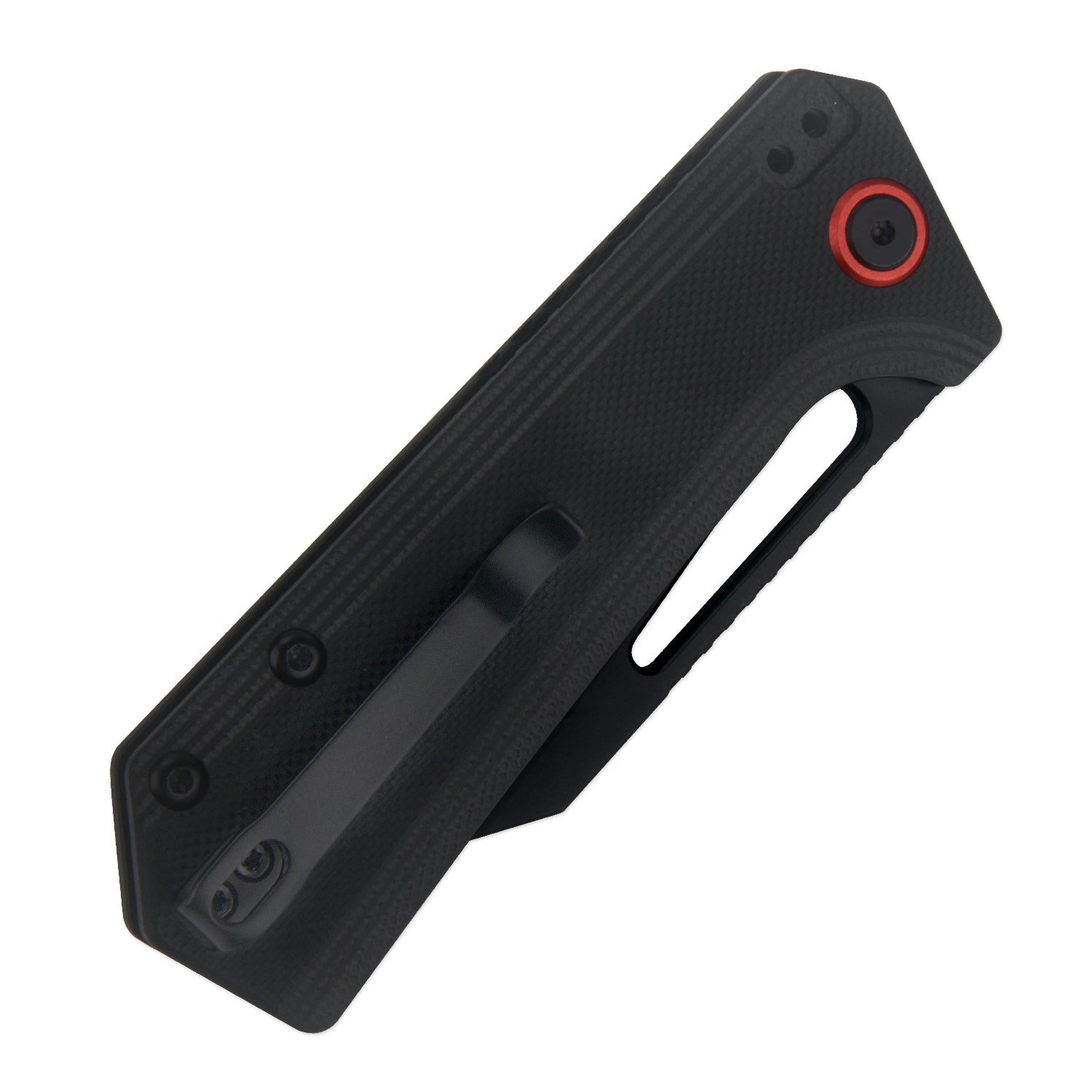 CJRB Ruffian J1924-BBK folding knife with black G10 handle