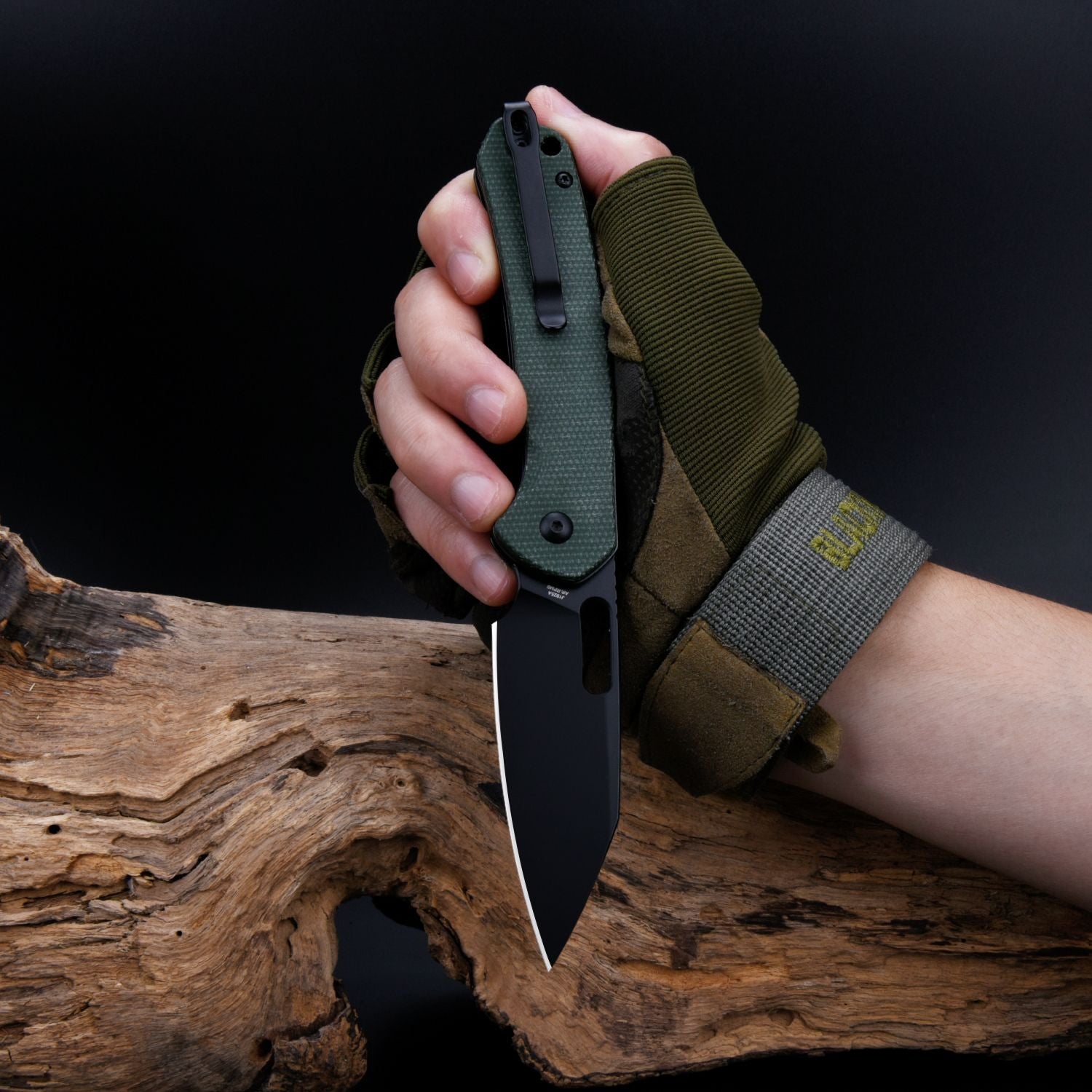 CJRB Pyrite Alt Wharncliffe J1925A-BMGN blade detail
