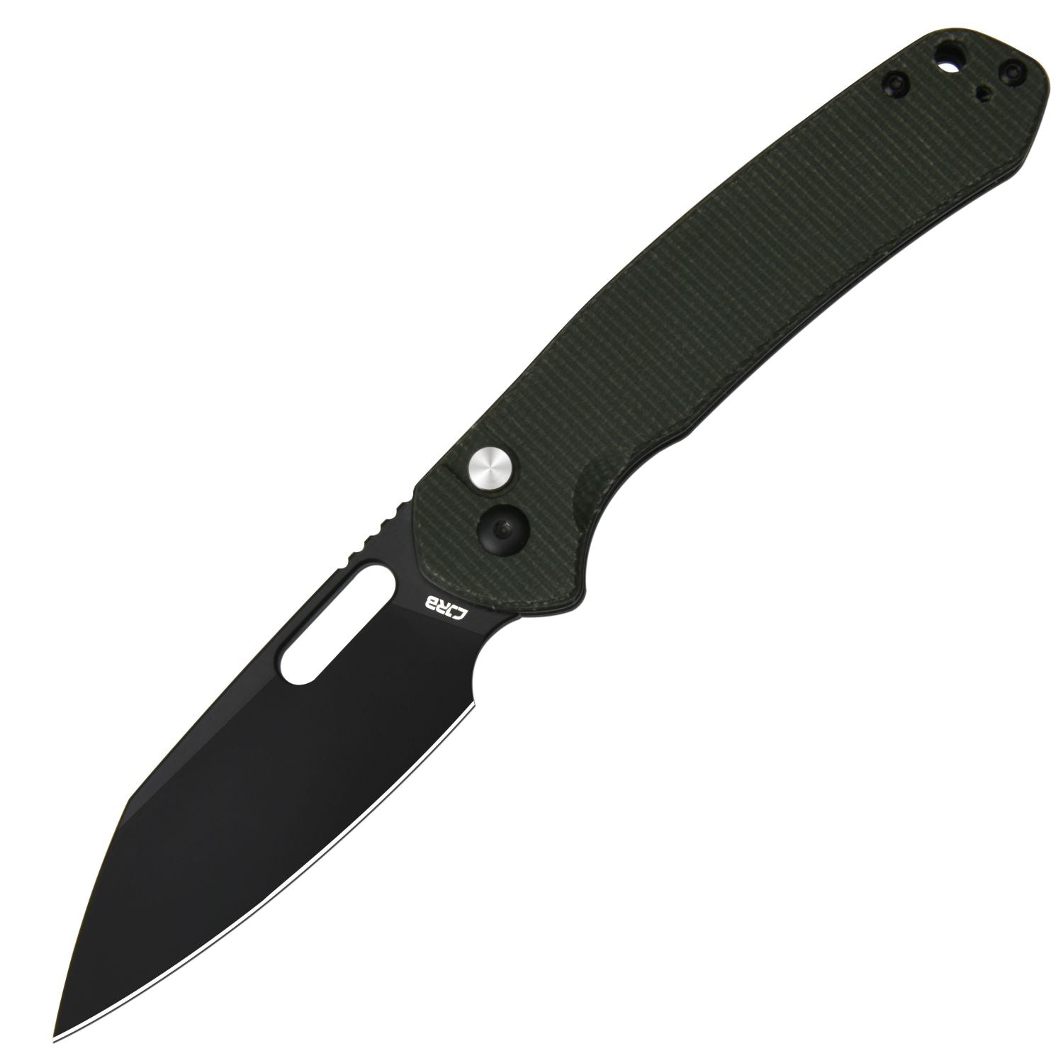 CJRB Pyrite Alt Wharncliffe J1925A-BMGN folding knife with AR-RPM9 black PVD blade