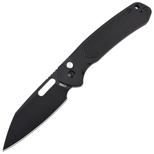 CJRB Large Pyrite Alt folding knife with AR-SFII black PVD blade