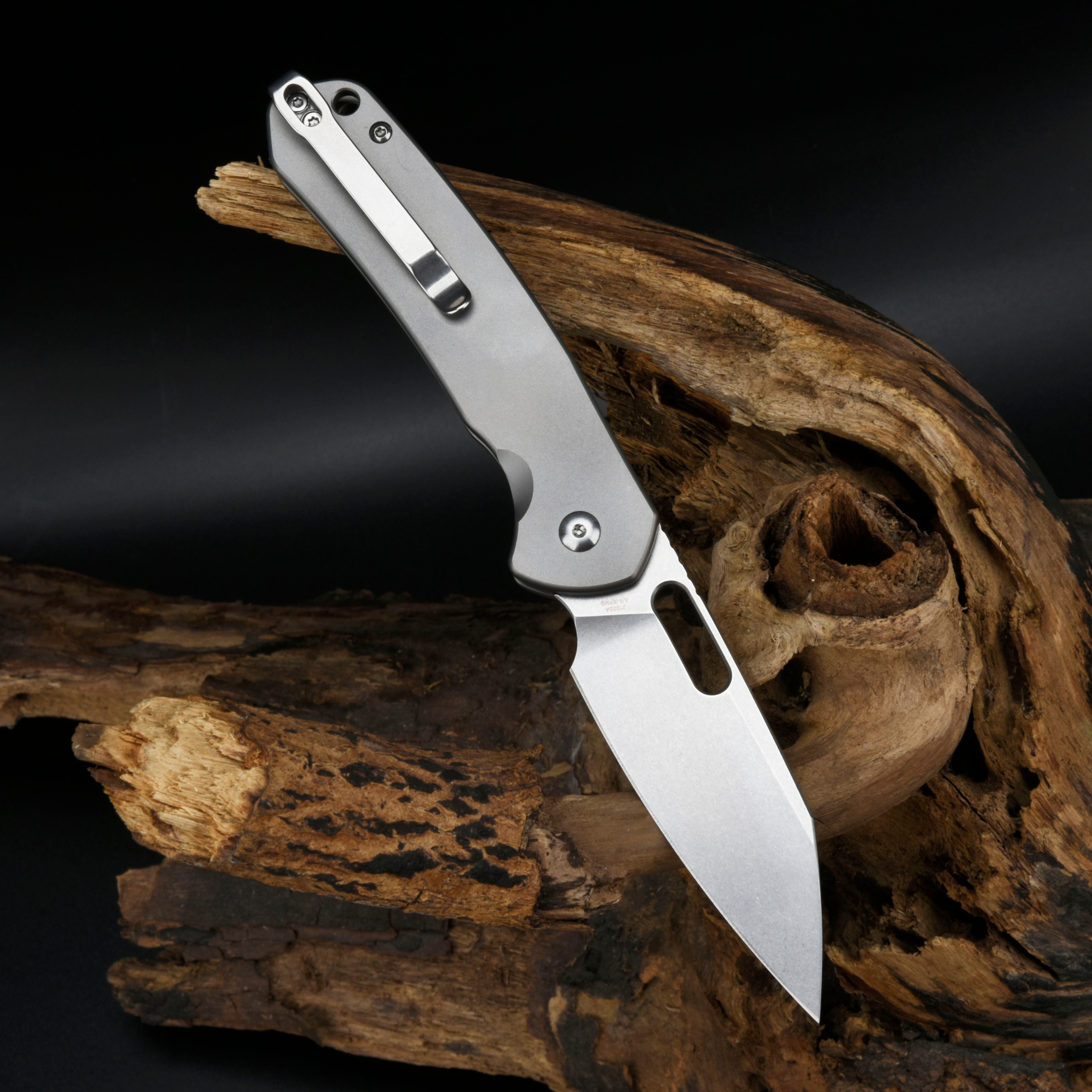 CJRB Pyrite Wharncliffe J1925A blade detail