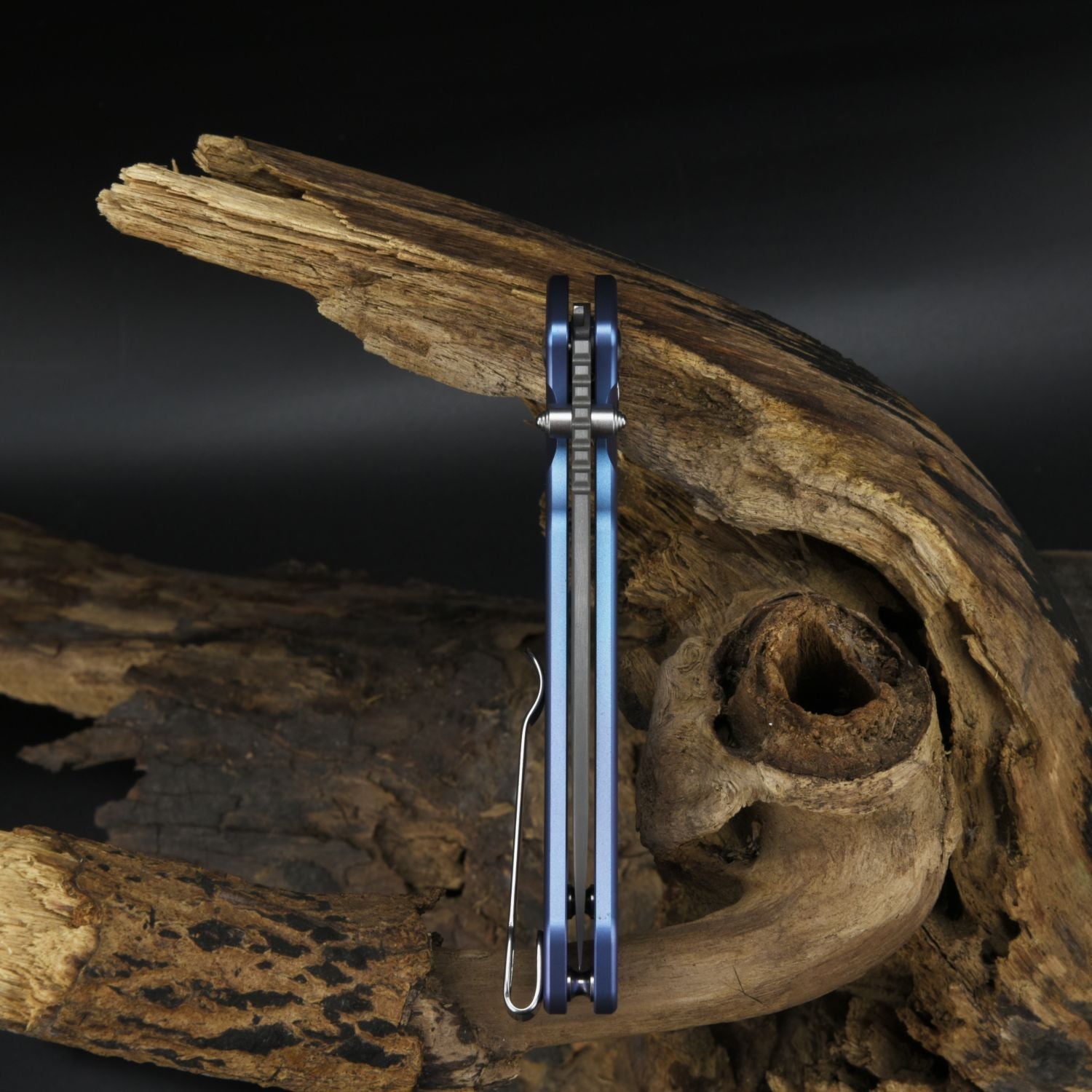 CJRB Pyrite J1925T-BU folding knife side view