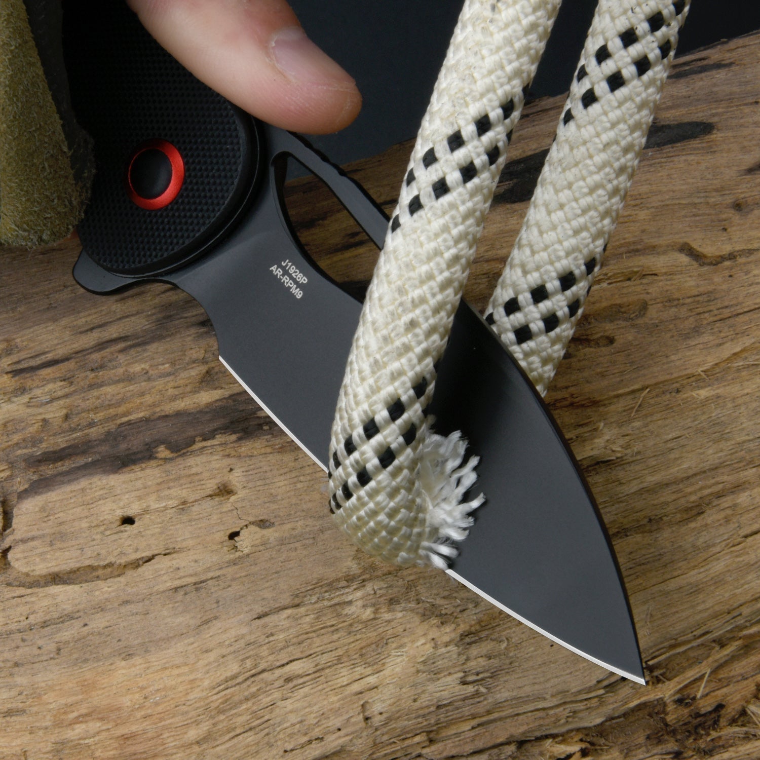 CJRB Lago J1926-DE folding knife side view