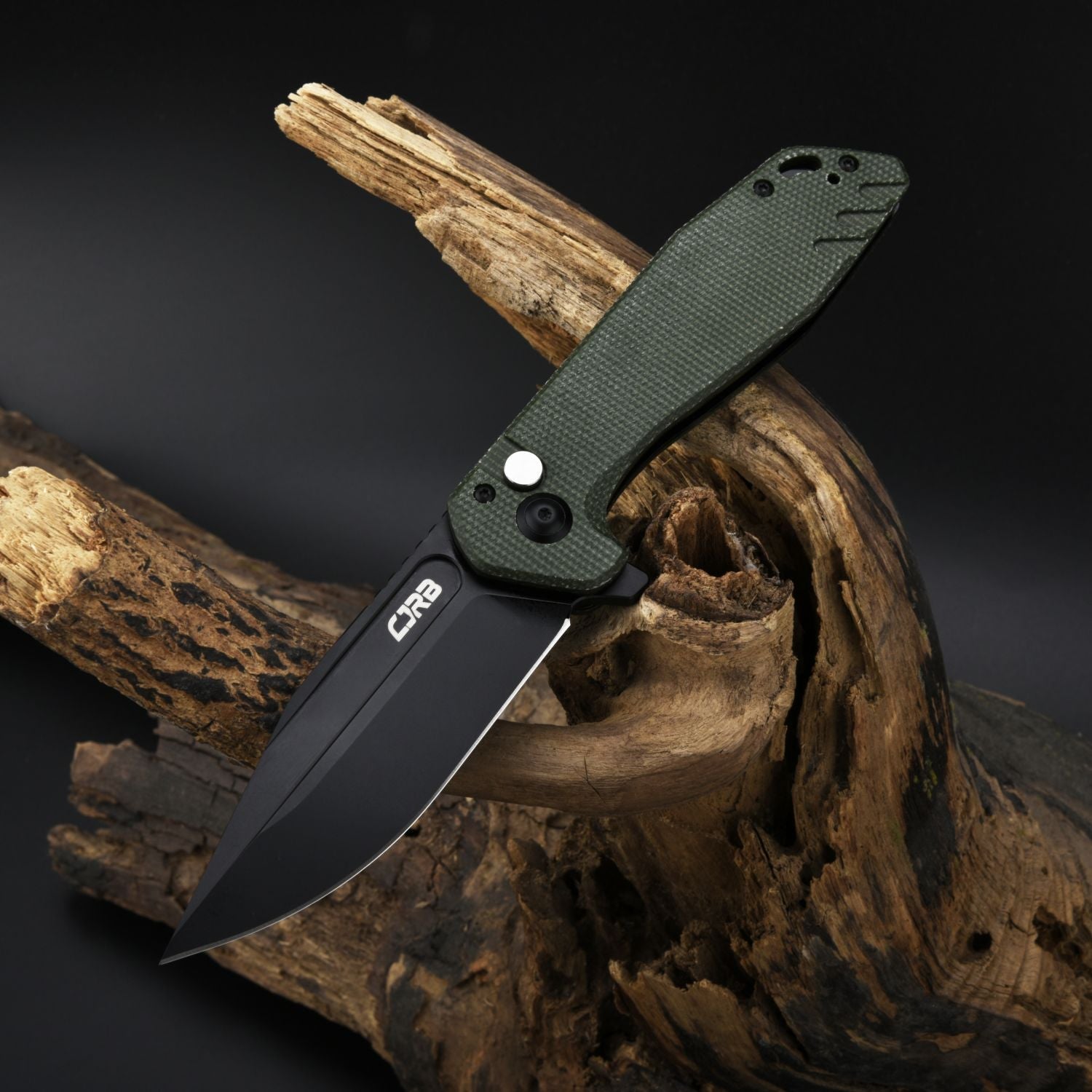 CJRB Riff J1928-BMGN folding knife side view