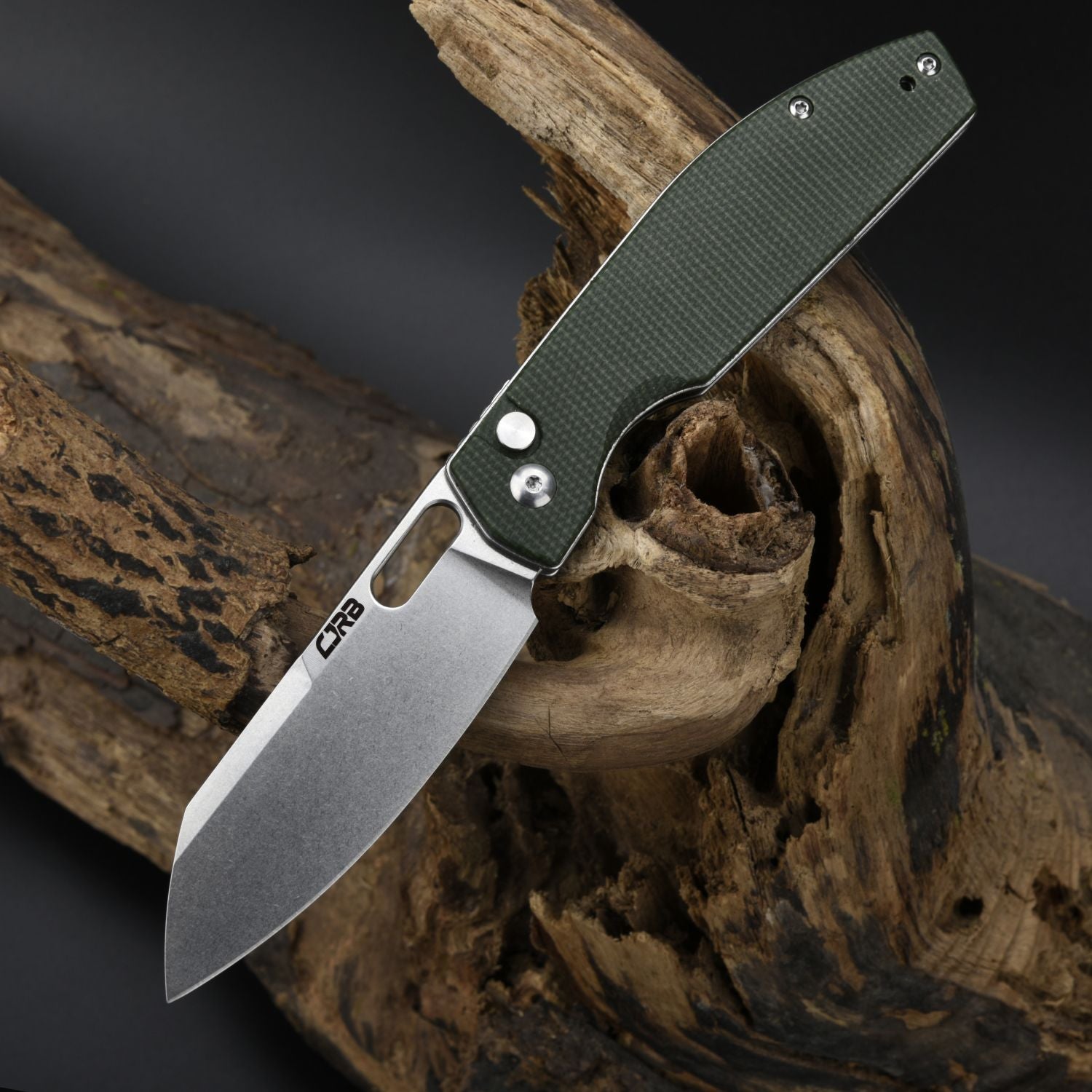 CJRB Ekko J1929B-MGN folding knife side view