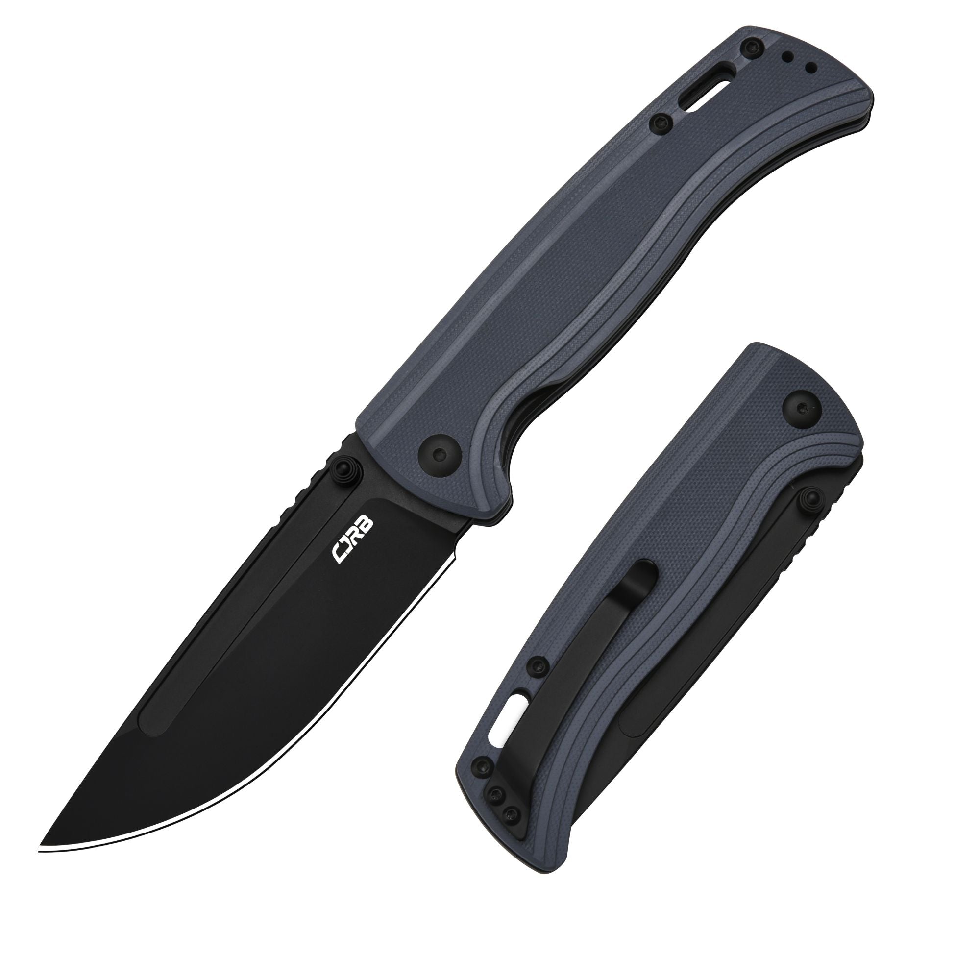 CJRB Resource J1932-BGY folding knife with black G10 handle