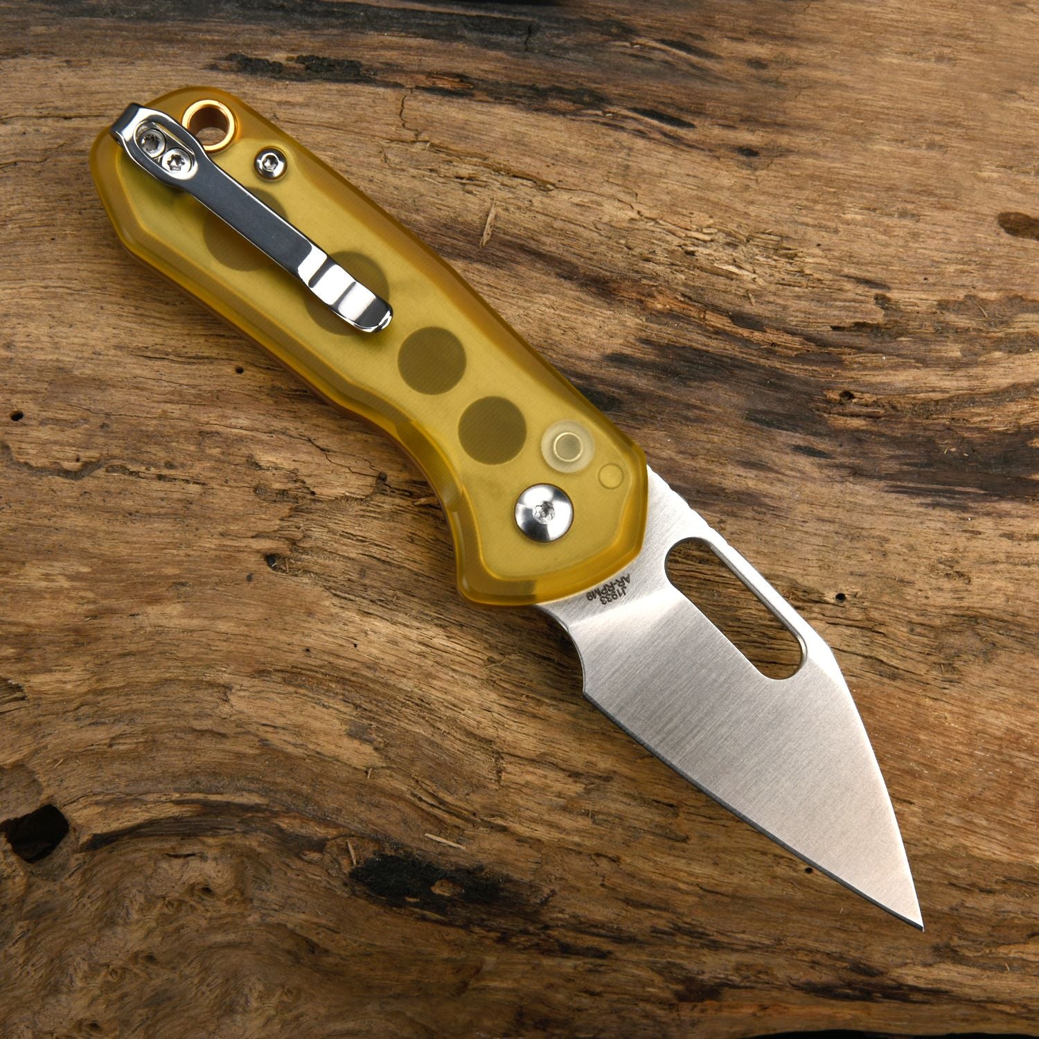 CJRB Mini Pyrite J1933 blade detail