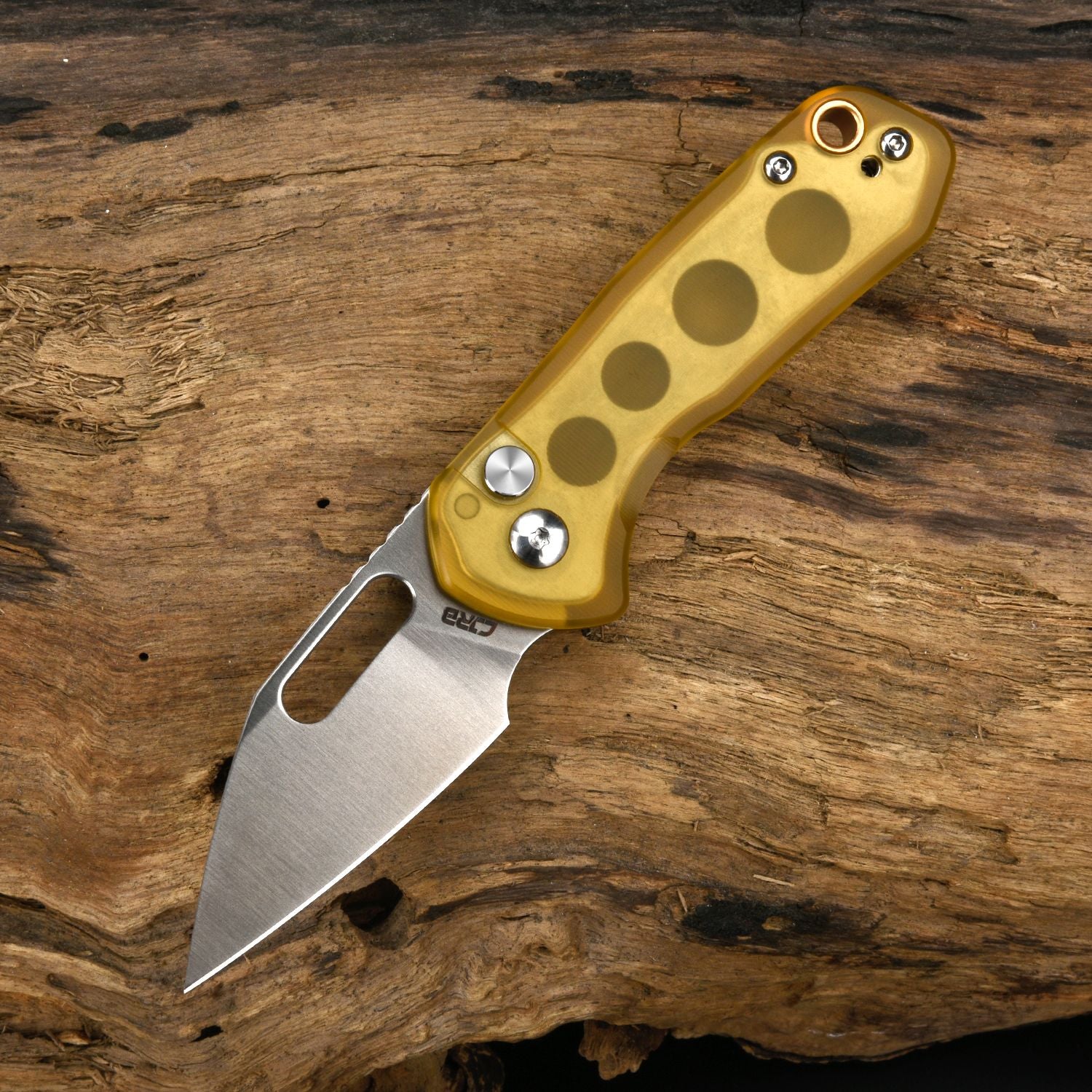 CJRB Mini Pyrite J1933 handle detail