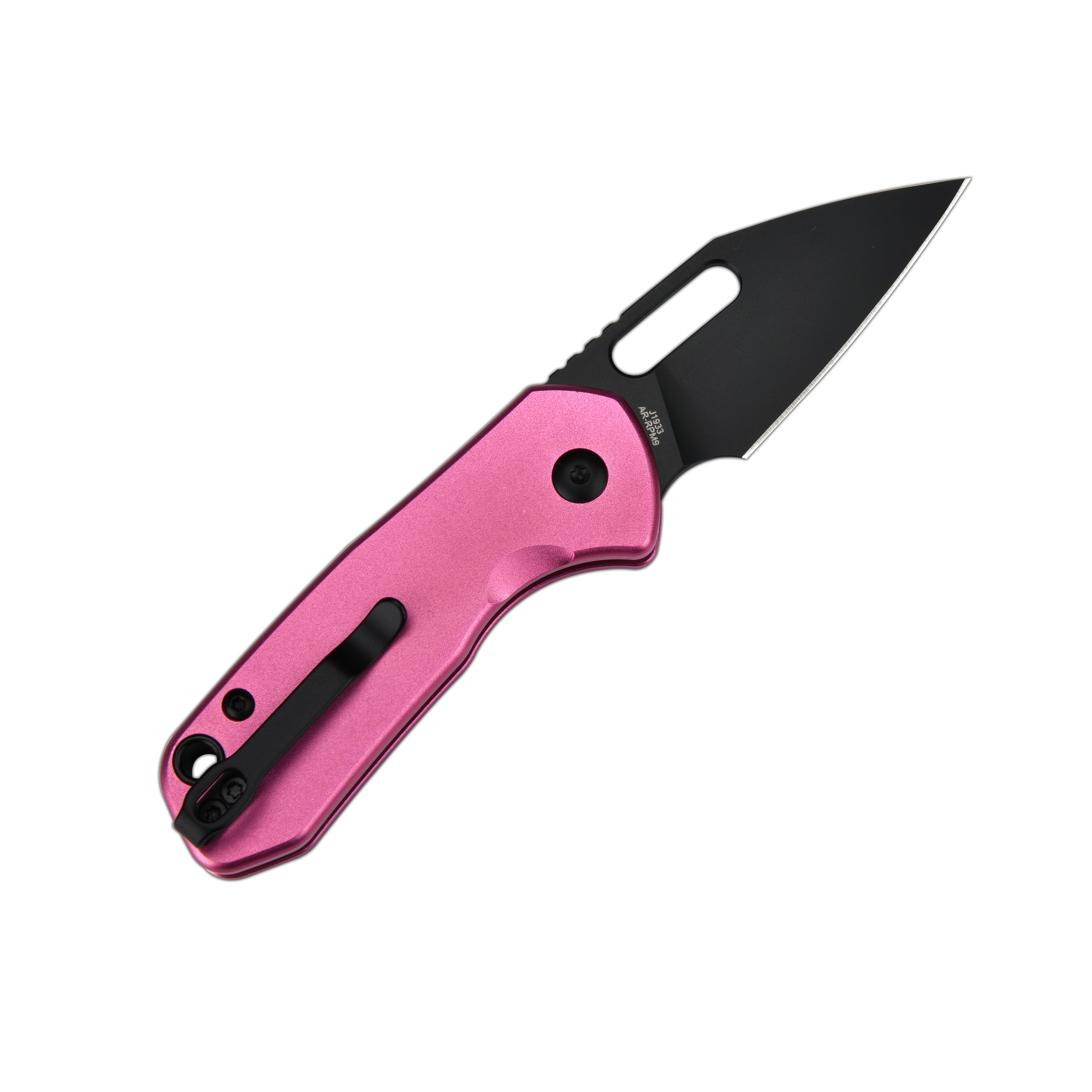 CJRB Mini Pyrite J1933-BPK folding knife side view