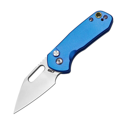 CJRB Mini Pyrite J1933-BU folding knife with AR-RPM9 sand polish blade