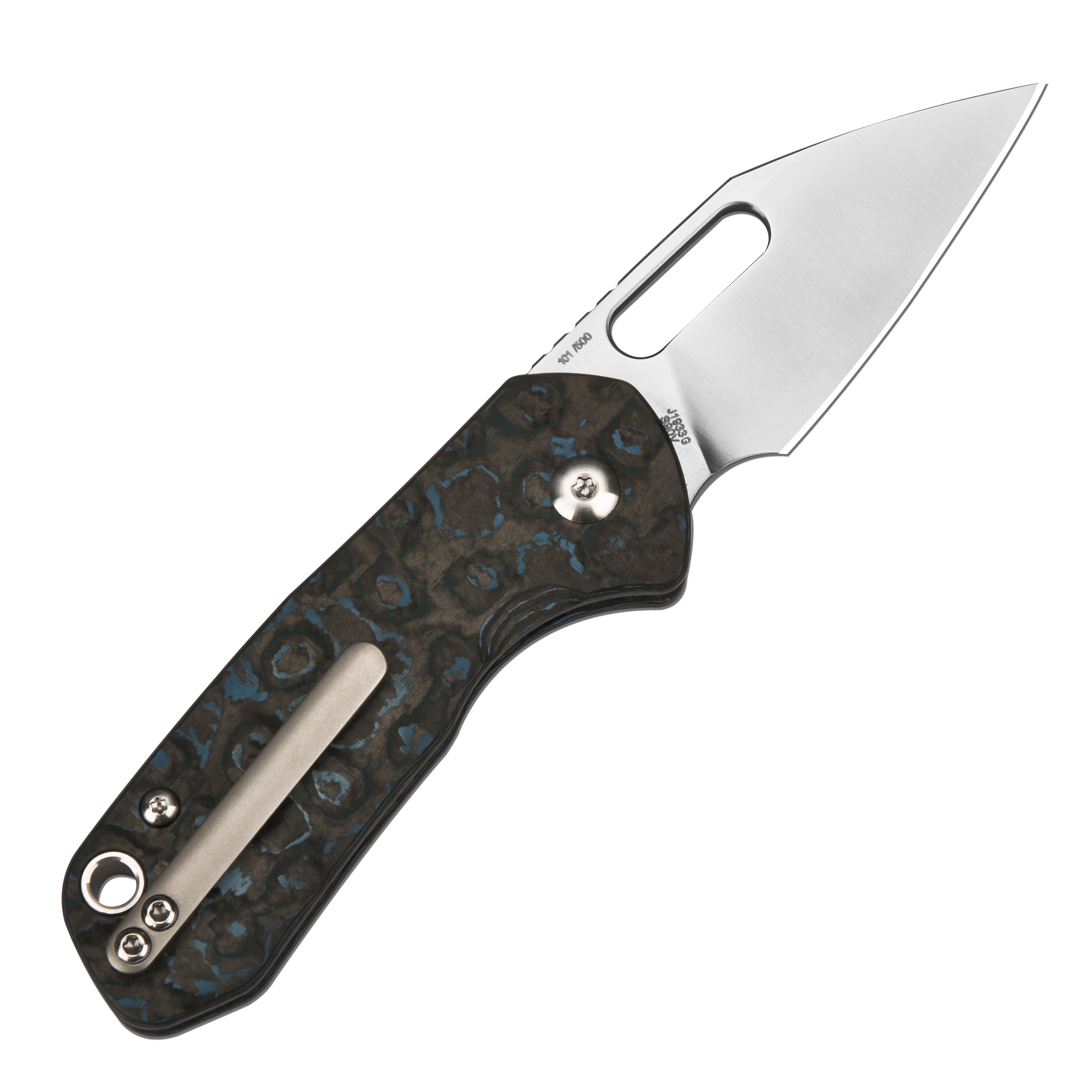 CJRB Mini Pyrite J1933 blade detail