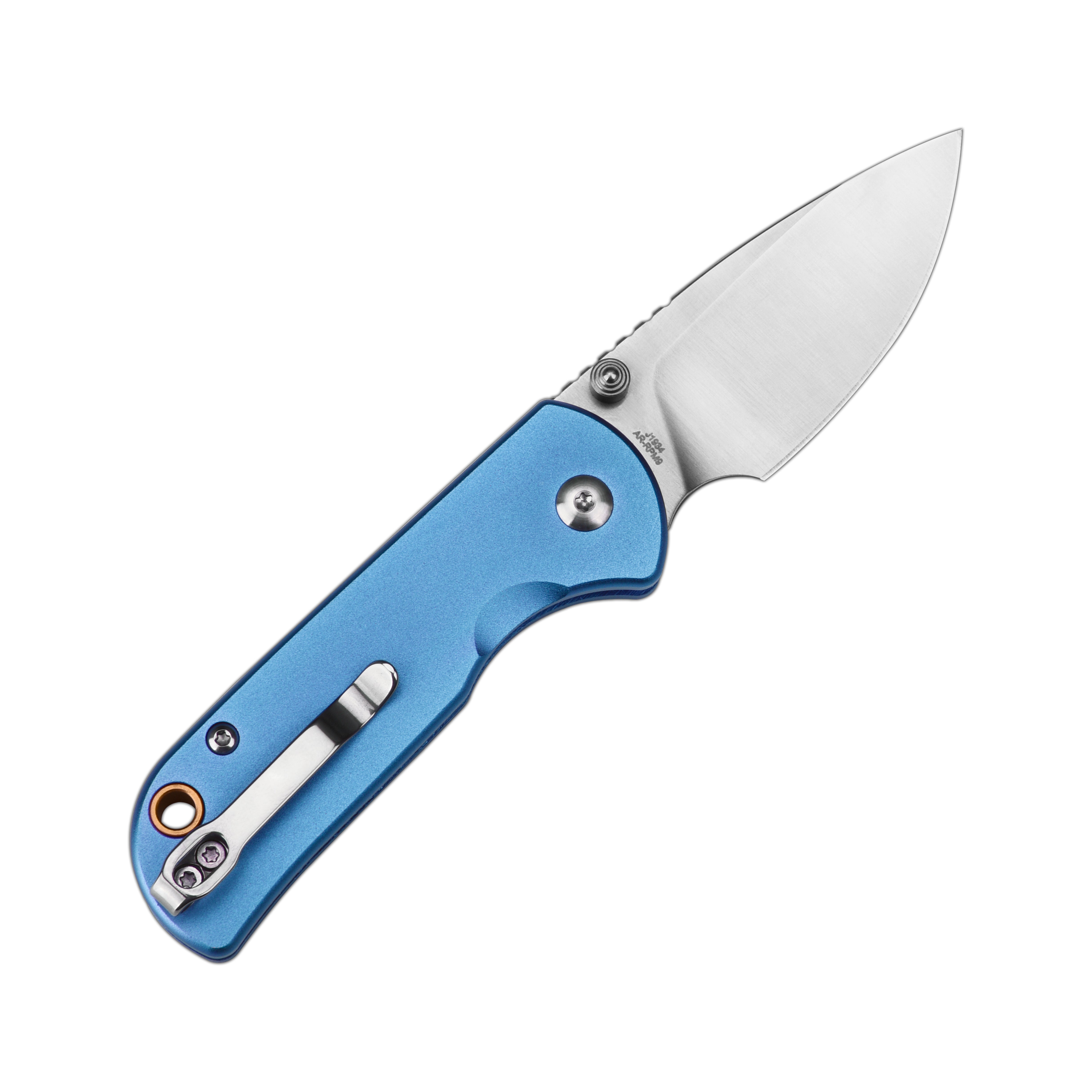 CJRB Mica J1934-BU folding knife side view