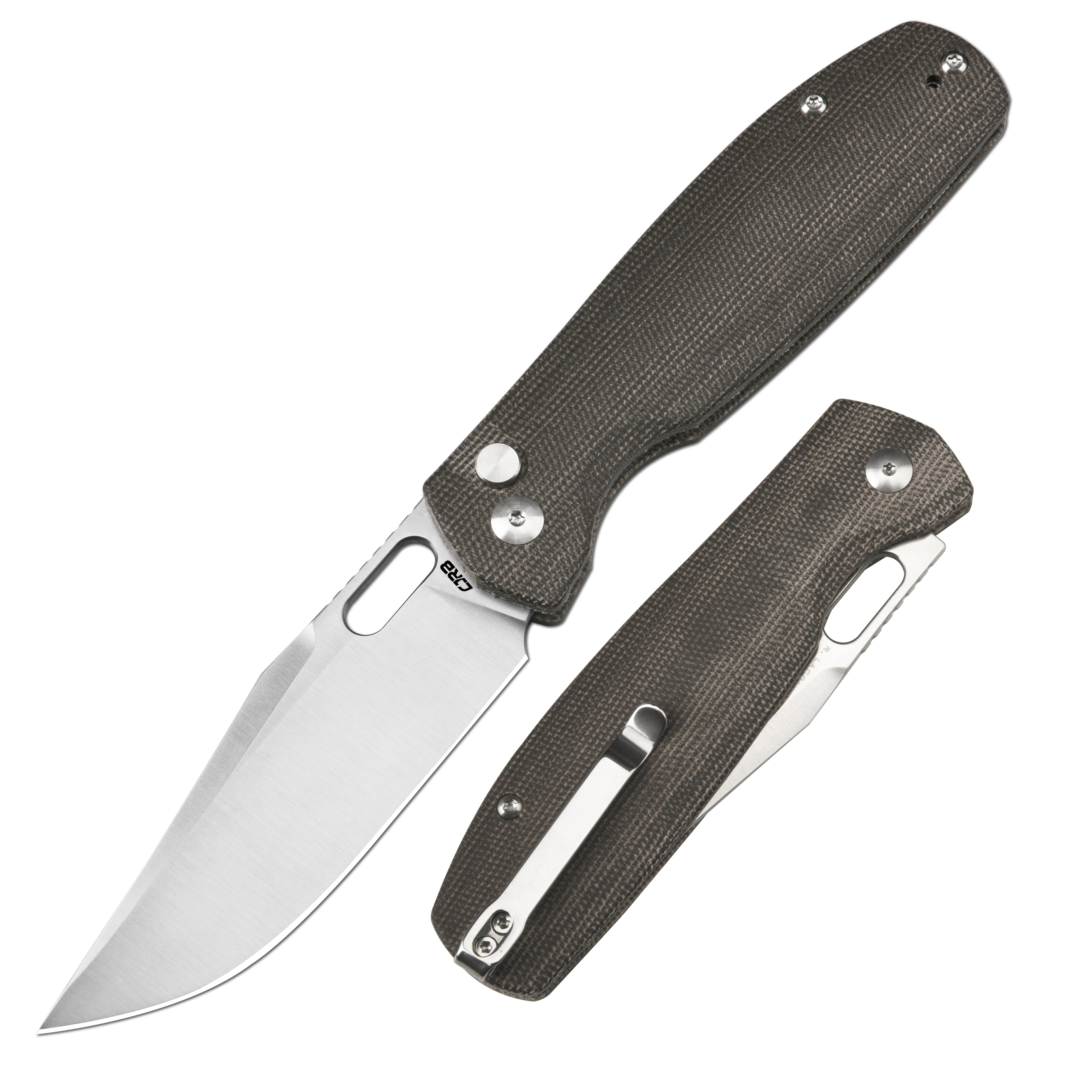 CJRB Prado J1936 folding knife with Micarta handle