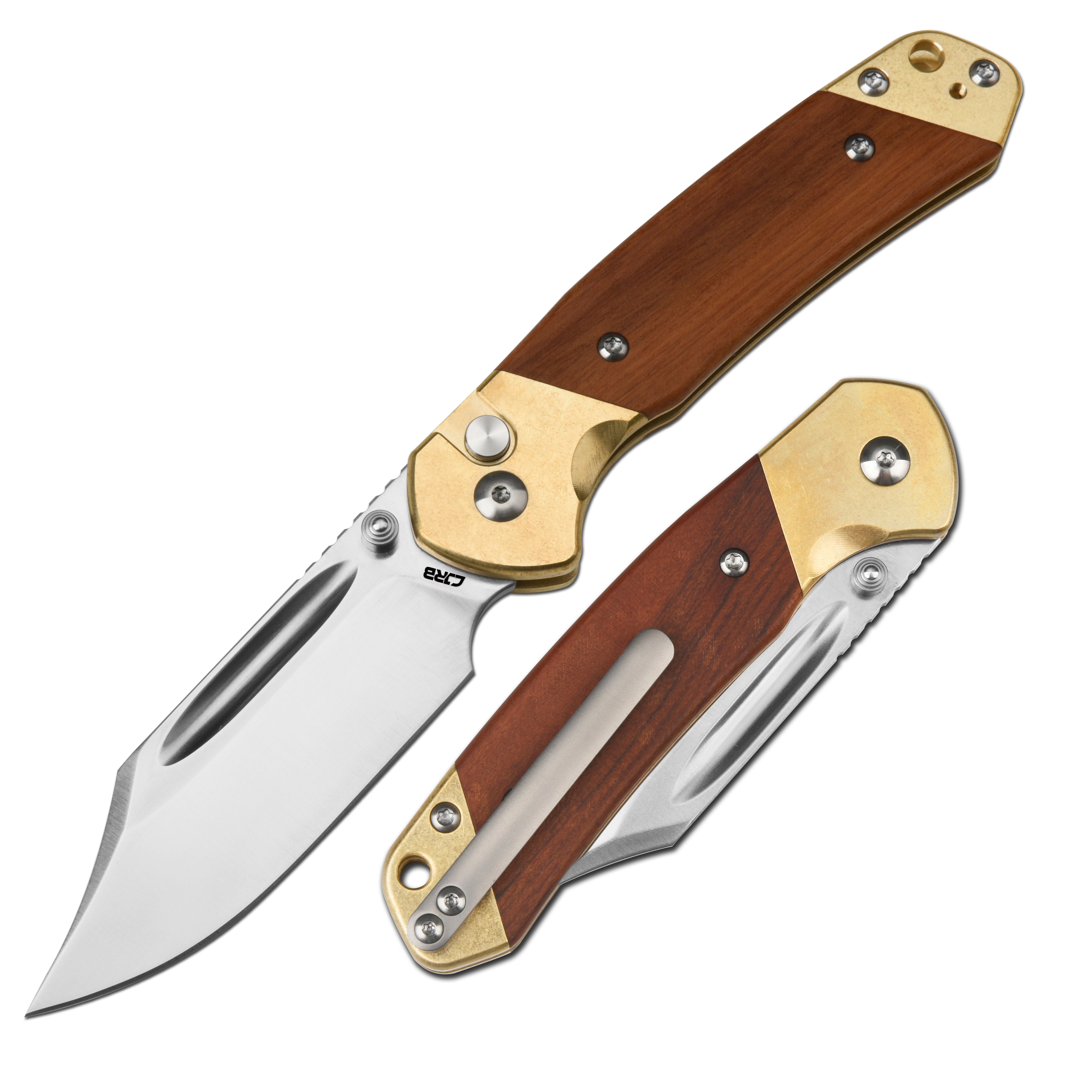 CJRB Bowie Pyrite J1942 knife detail