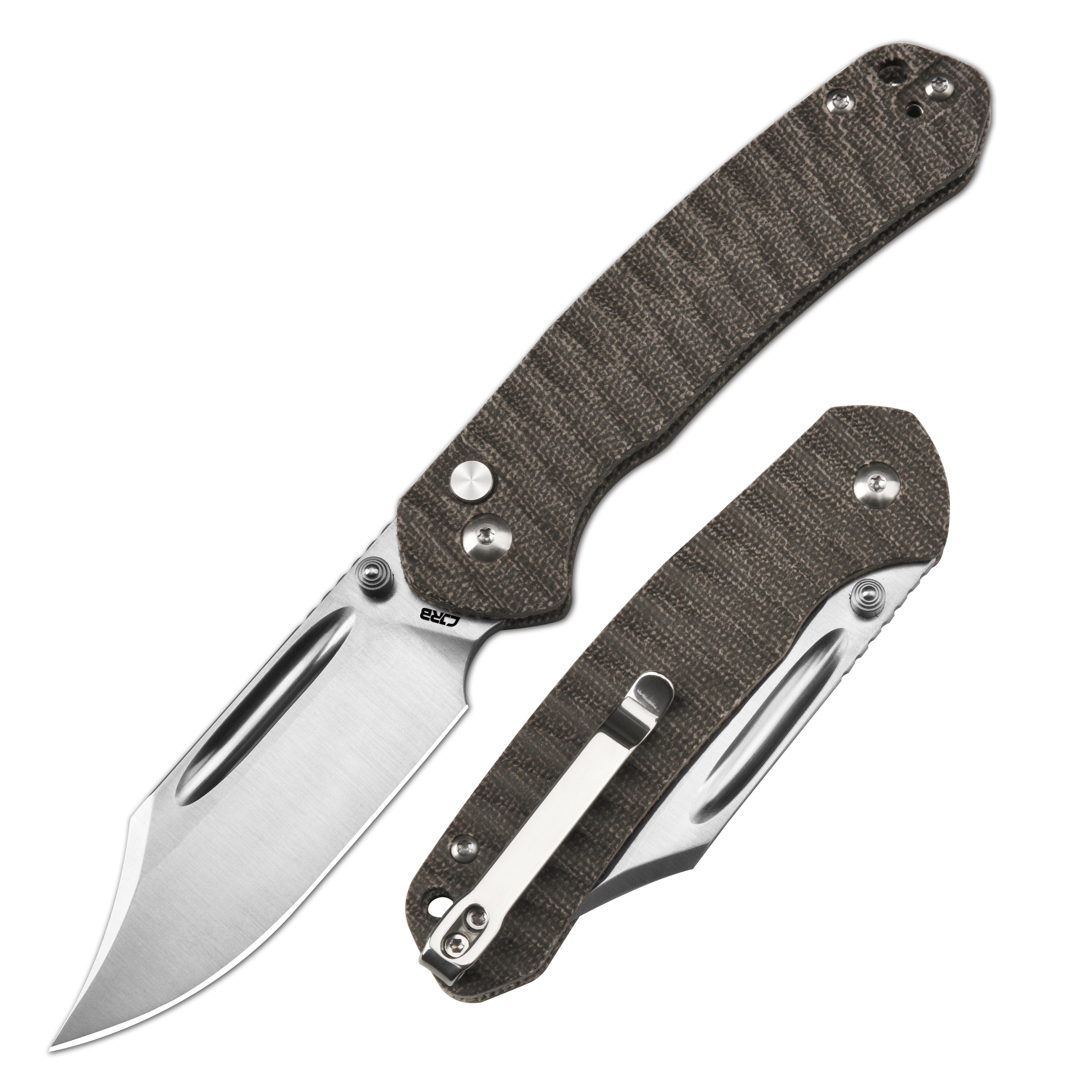 CJRB Bowie Pyrite J1942 knife detail