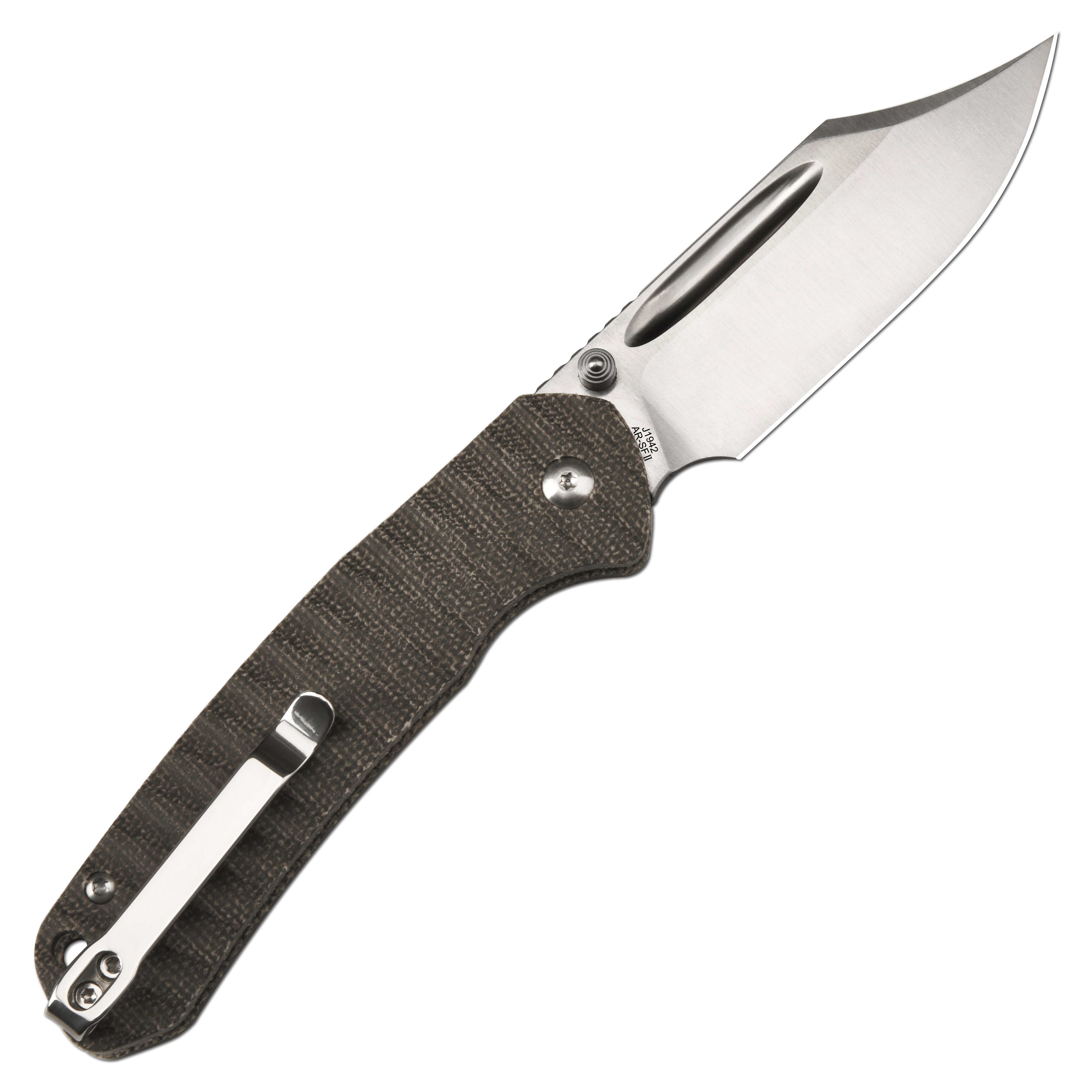 CJRB Bowie Pyrite J1942 blade profile