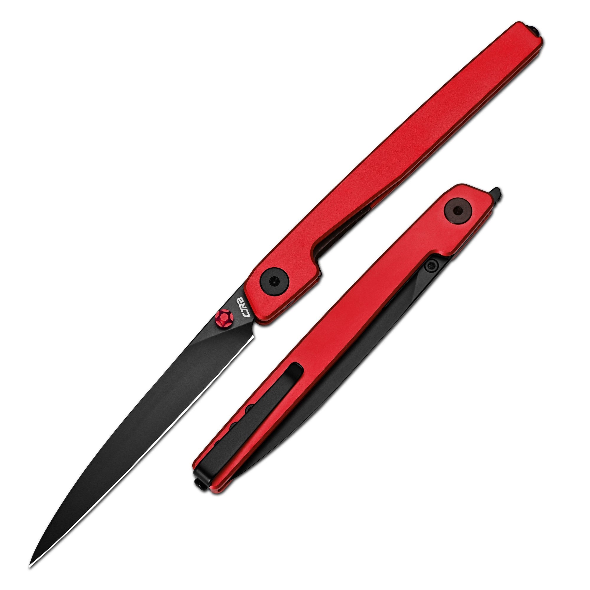 CJRB Lanky J1965-BRE folding knife with black aluminum handle