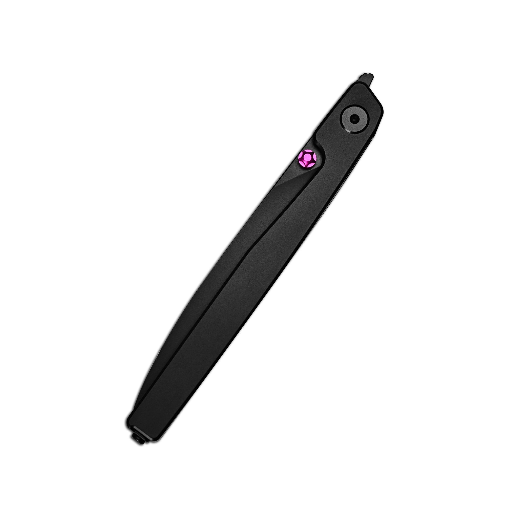 CJRB Lanky Thumb Stud & Front Flipper Liner Lock EDC Knife Steel Handle Steel Clip(3.58'' CPM S90V Black PVD Coating Blade) J1965G-BBK