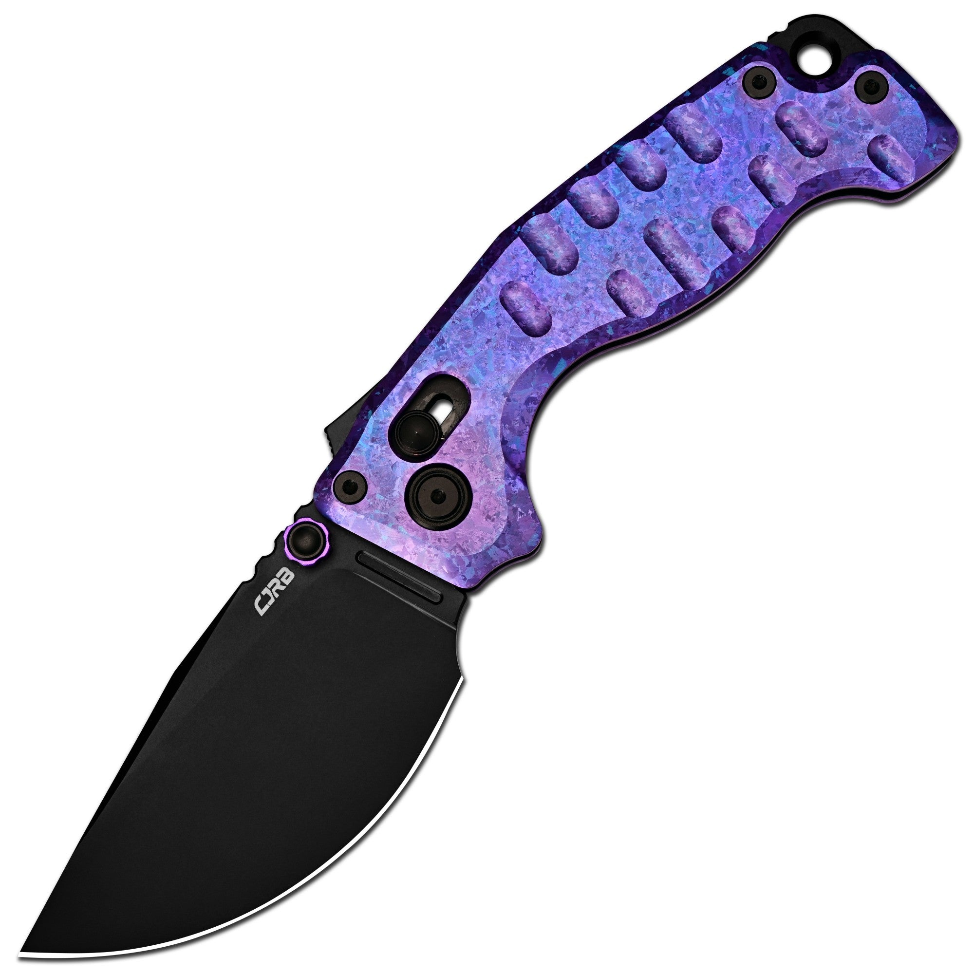 CJRB Doubletap J1970-CPU folding knife with CPM-S35VN black PVD blade