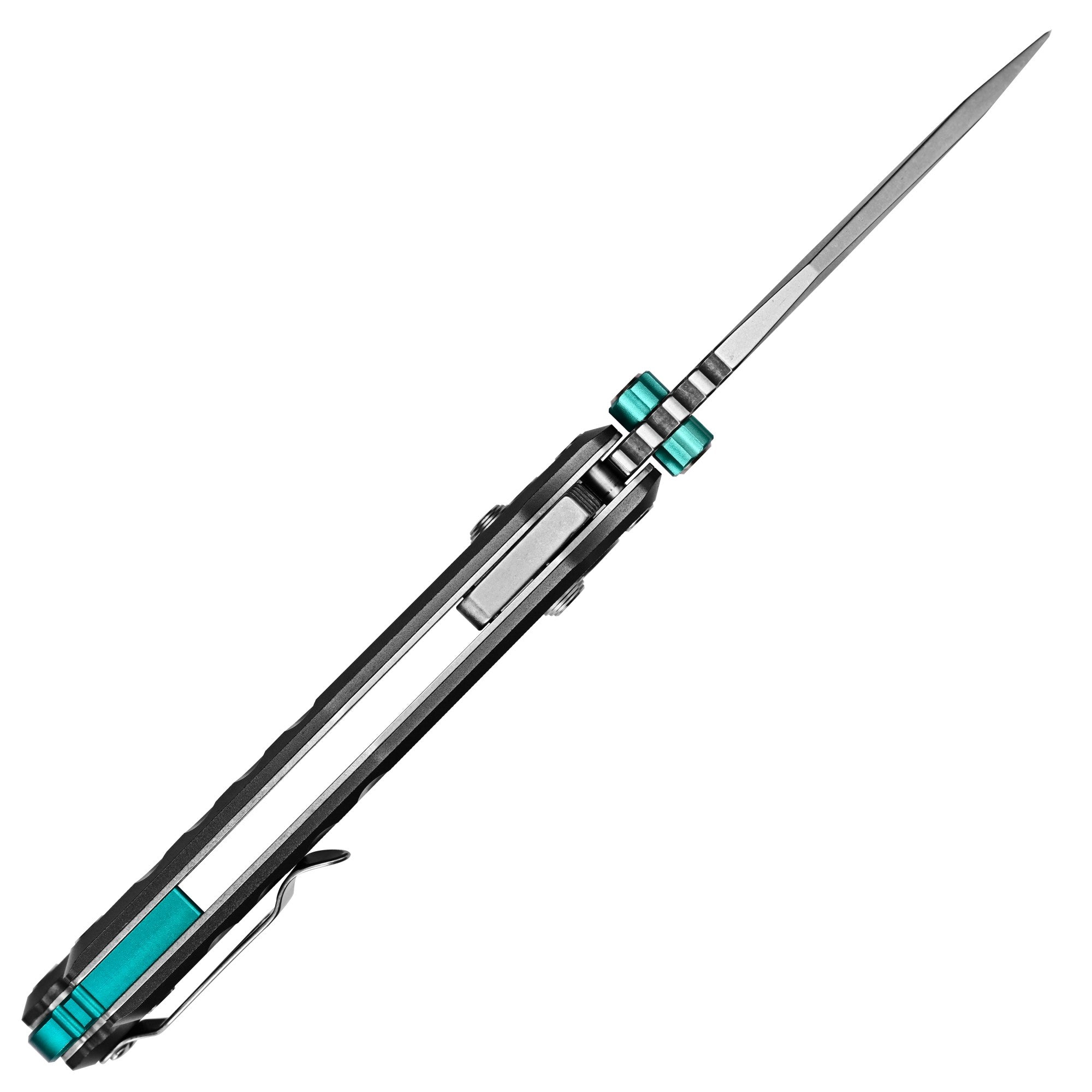 CJRB Doubletap Thumb Stud & Recoil Lock V2 Tatical Knife Gray 7075-T6 Aluminum Handle(3.86'' D2 Stone Wash Blade) J1970-GAL (Exclusive)
