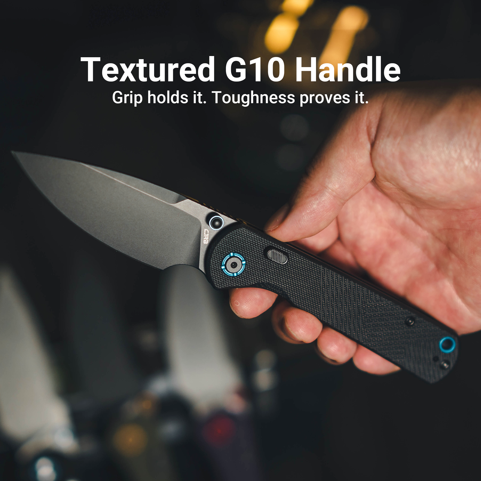 CJRB Latitude J1975-BBK knife detail