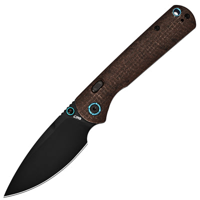 CJRB Latitude J1975-GDBN folding knife with 3.47-inch AR-RPM9 black PVD blade