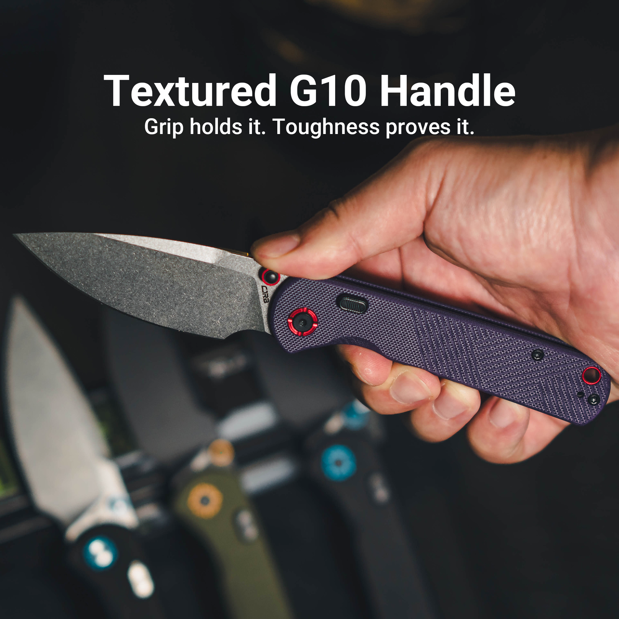 CJRB Latitude J1975-PU knife detail