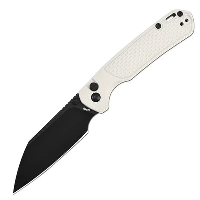 CJRB Pyrite Light J1945-BGY folding knife with AR-RPM9 black PVD blade