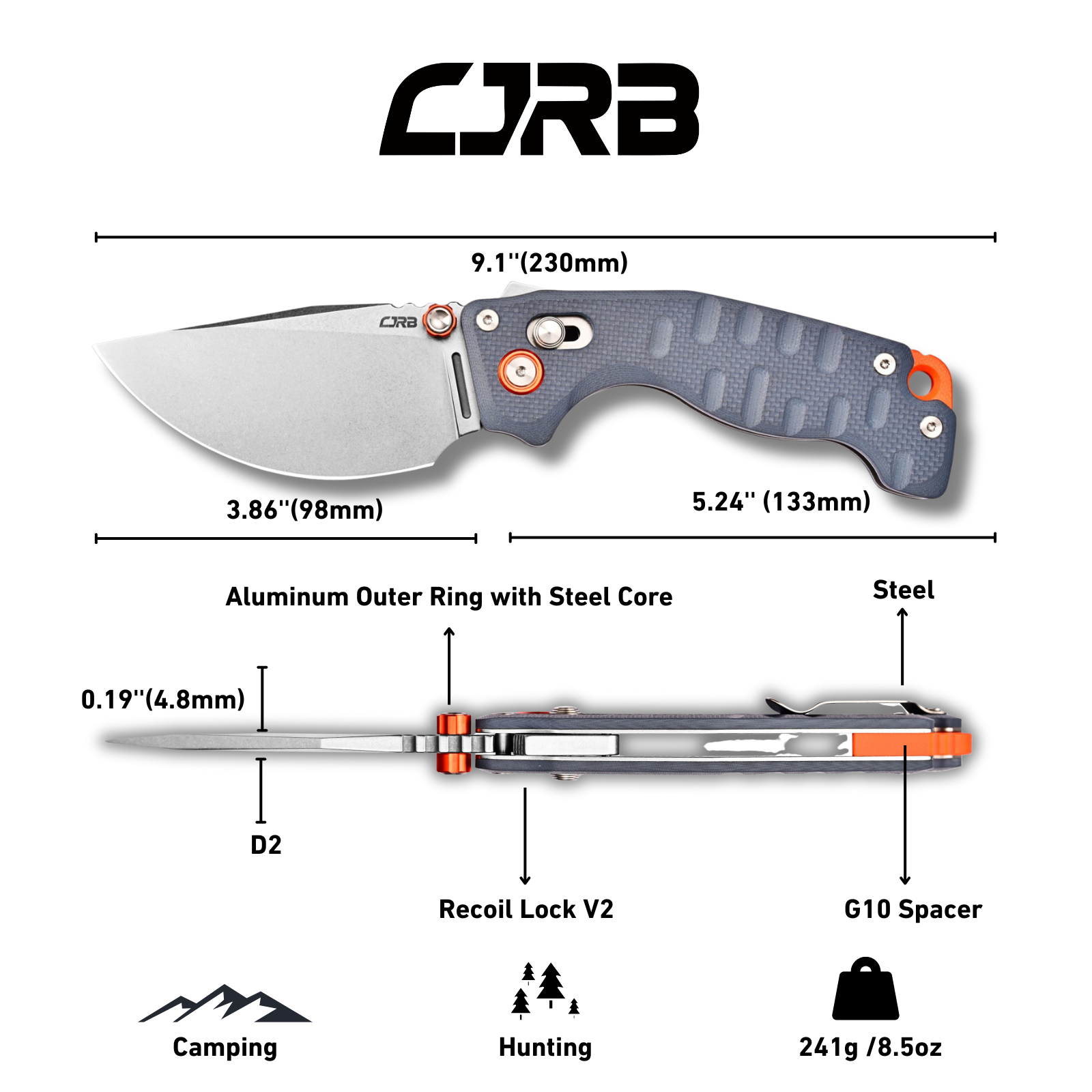 CJRB Doubletap J1970-BU blade profile