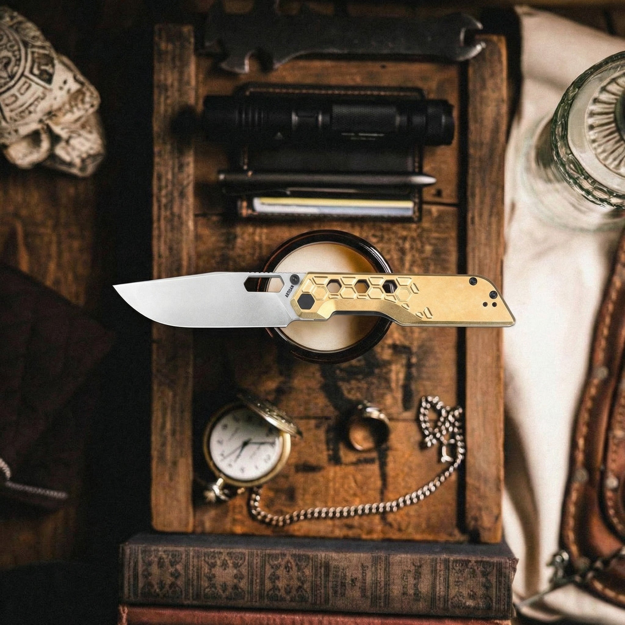 Artisan Cutlery Beest 1878P folding knife side view