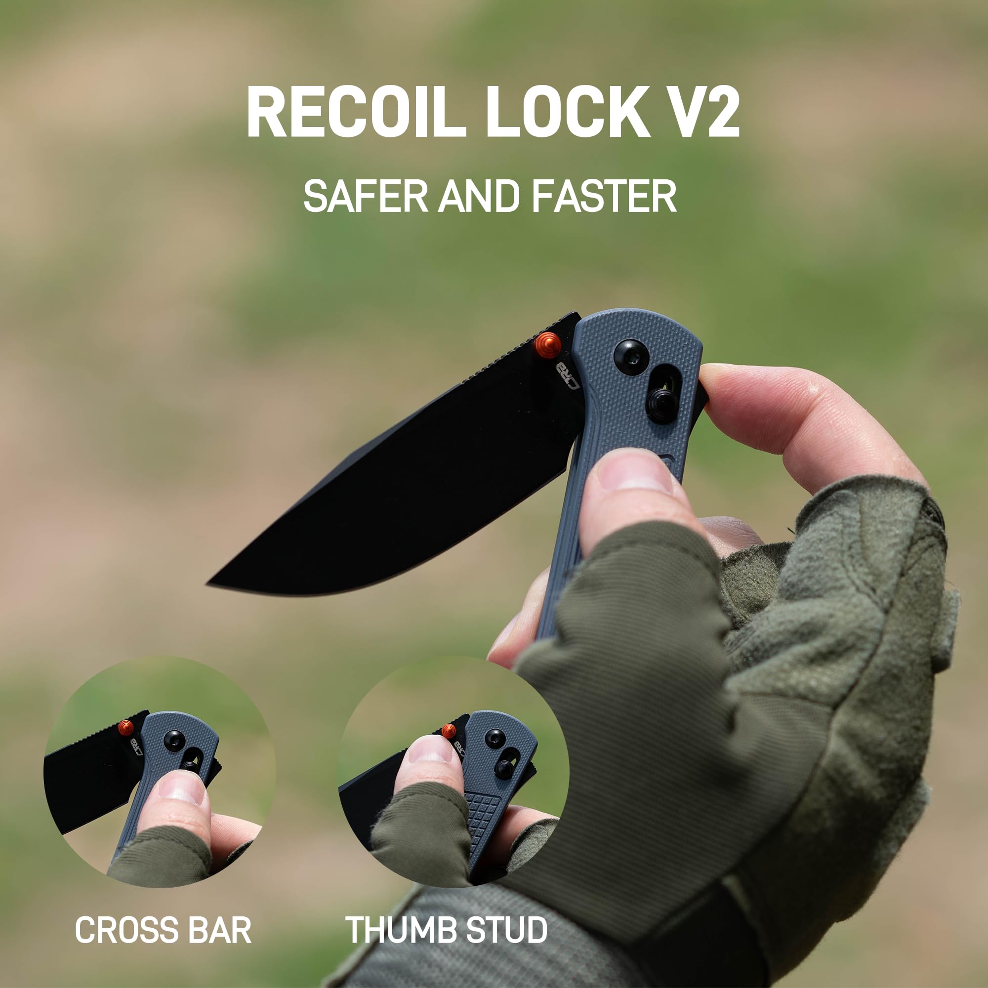 CJRB Bolt J1960 folding knife with G10 handle