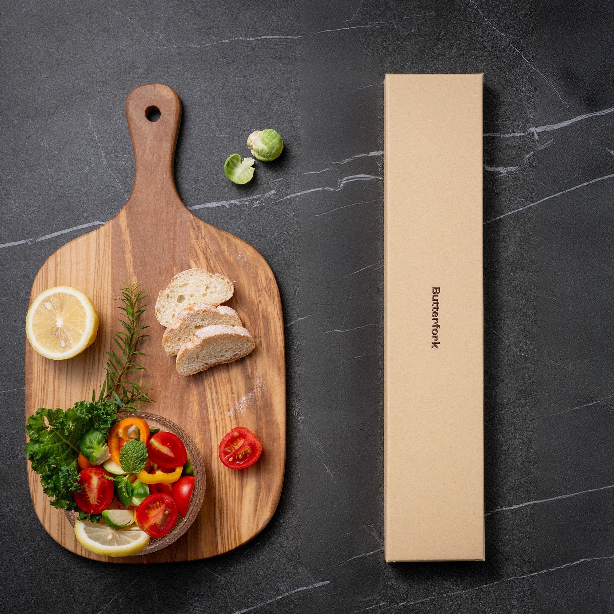 Butterfork Purest 8" handle close-up