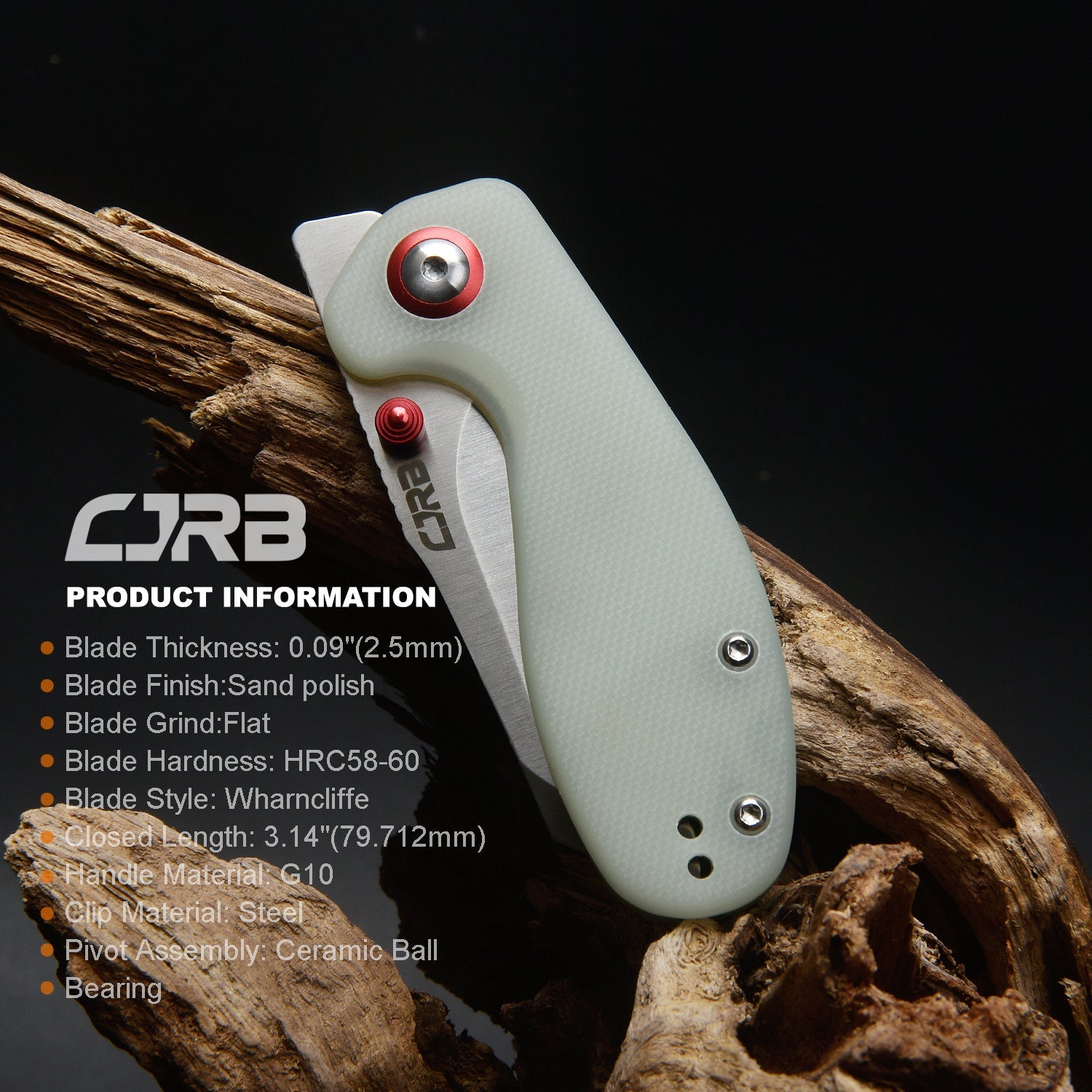 CJRB Maileah J1918-NTG folding knife product image