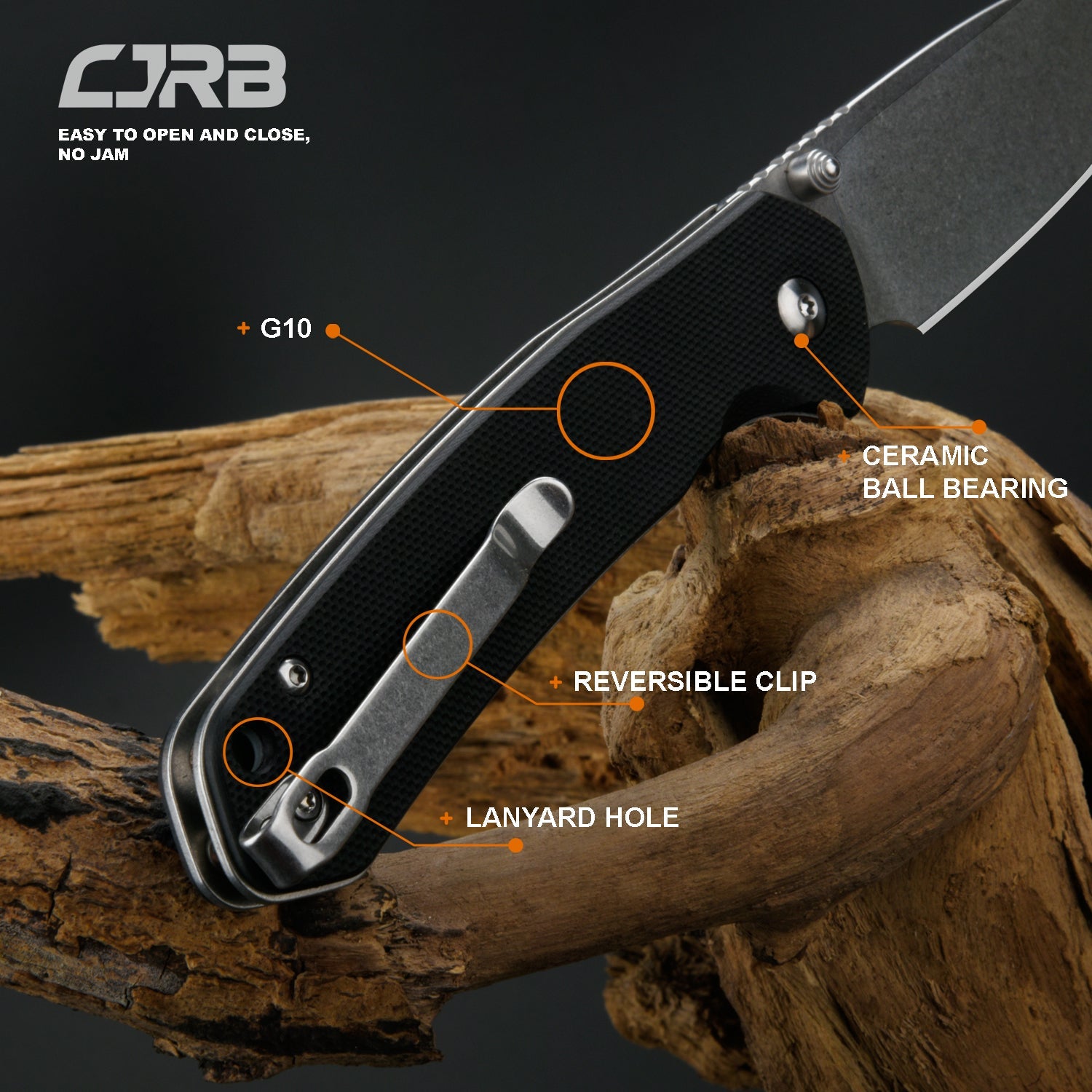 CJRB Pyrite J1925 blade detail