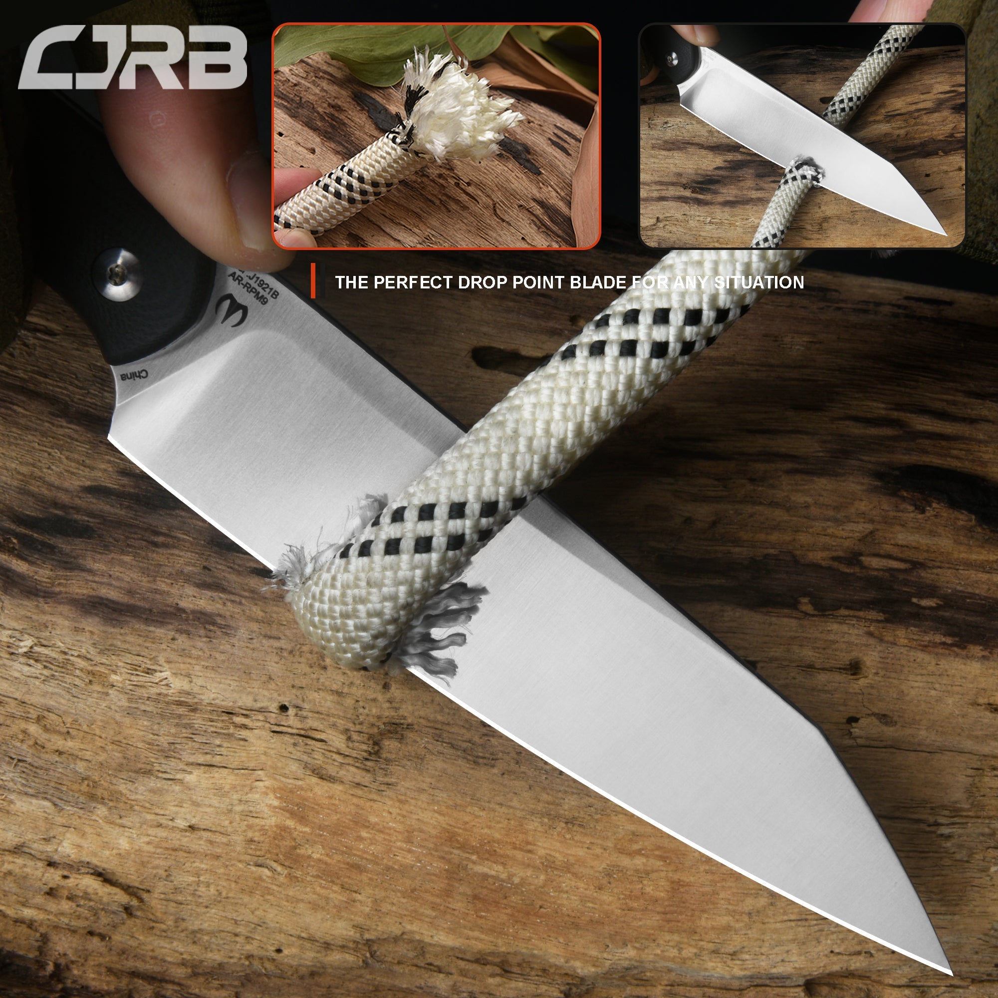 CJRB Silax J1921B G10 handle close-up