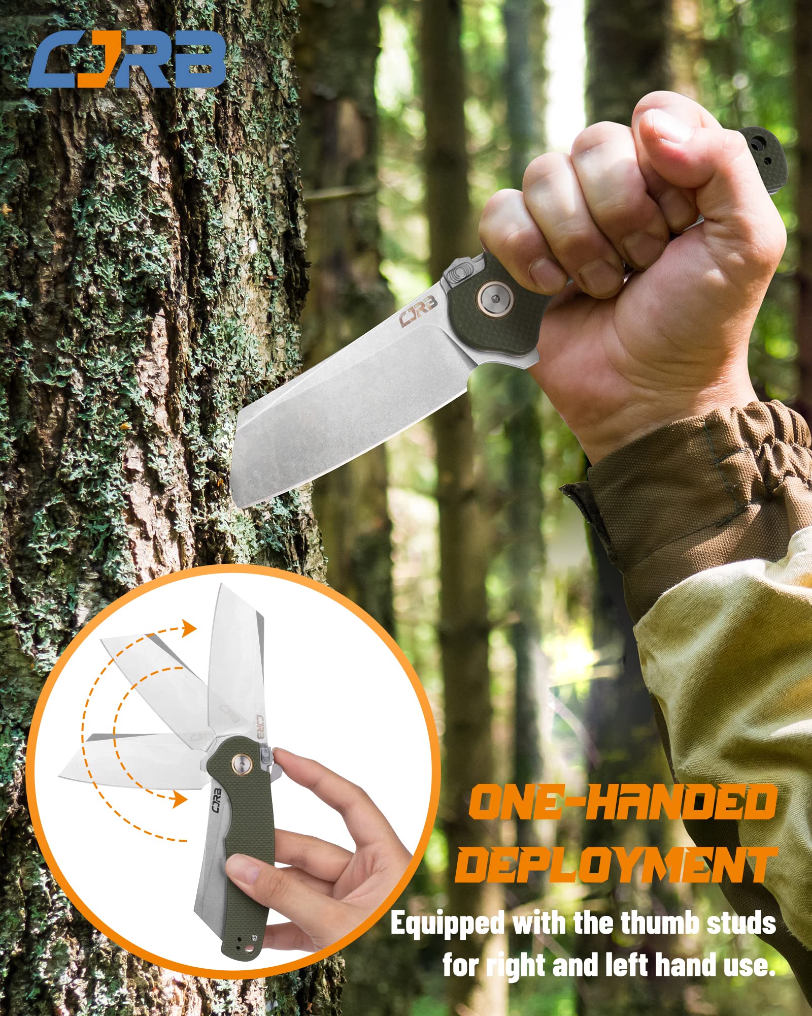 CJRB Crag J1904-GNF knife detail
