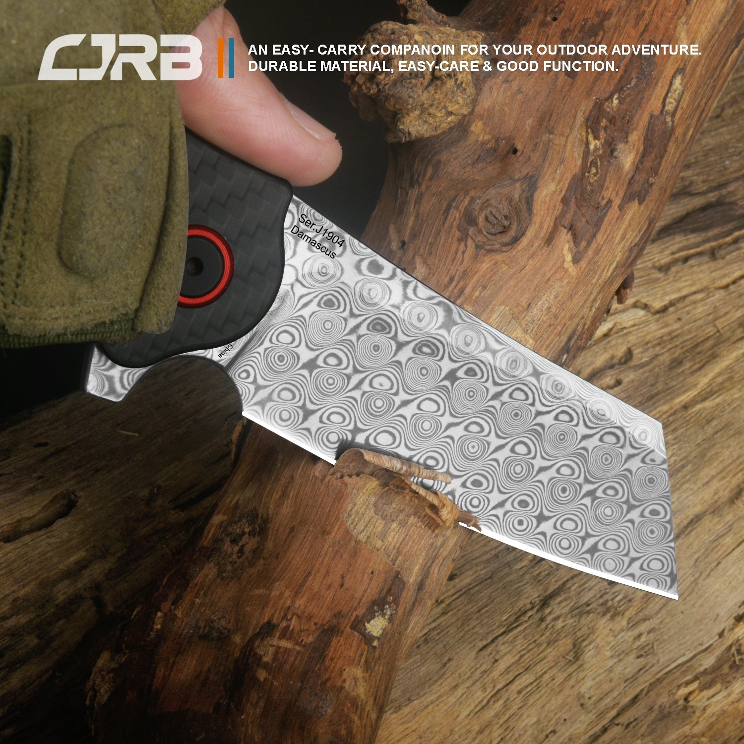 CJRB Crag J1904 pocket knife detail